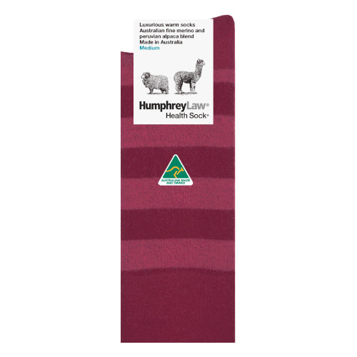 Sock Stripe | Alpaca & Fine Merino Humphrey Law | Berry