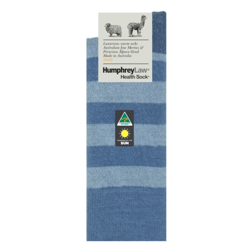 Sock Stripe | Alpaca & Fine Merino Humphrey Law | Denim
