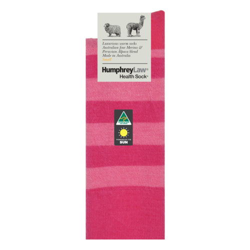 Sock Stripe | Alpaca & Fine Merino Humphrey Law | Fuchsia