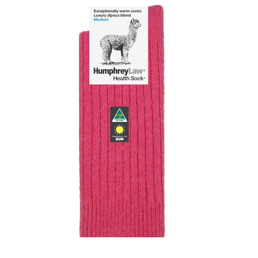 Sock Winter | Alpaca & Wool Humphrey Law | Fuchsia