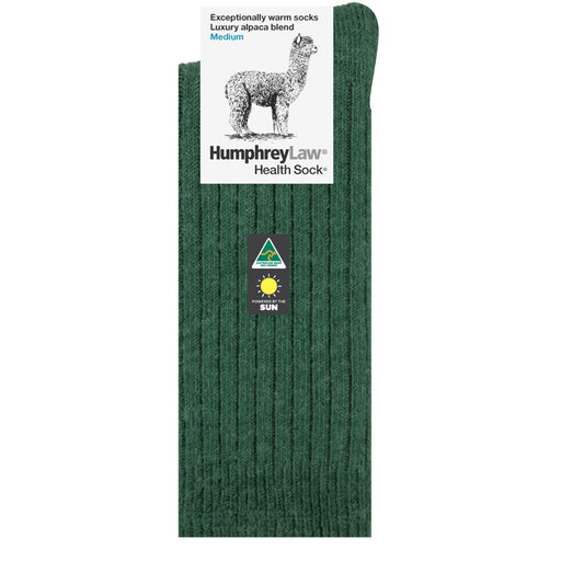 Sock Winter | Alpaca & Wool Humphrey Law | Hunter Green