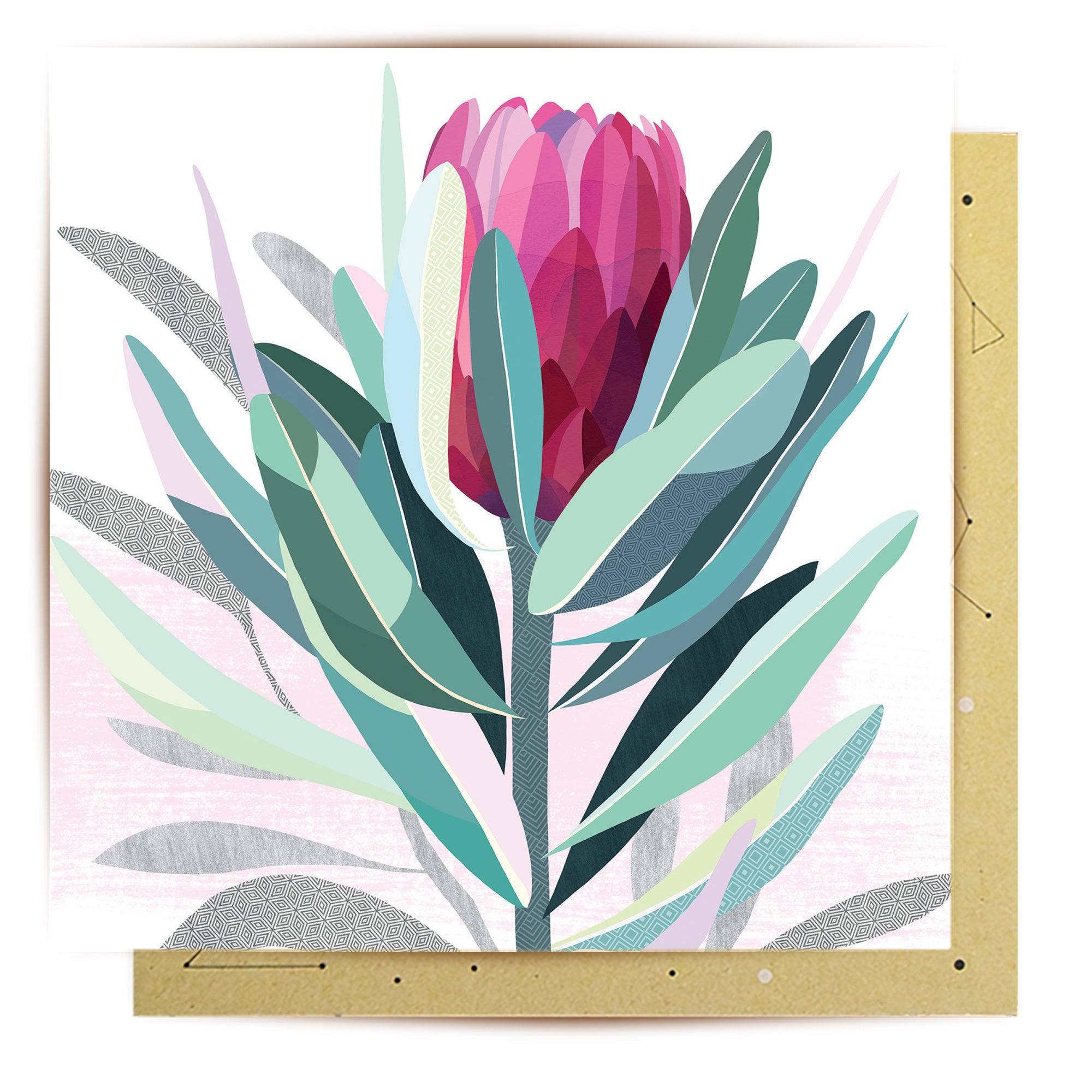 Australian Mini Card Protea