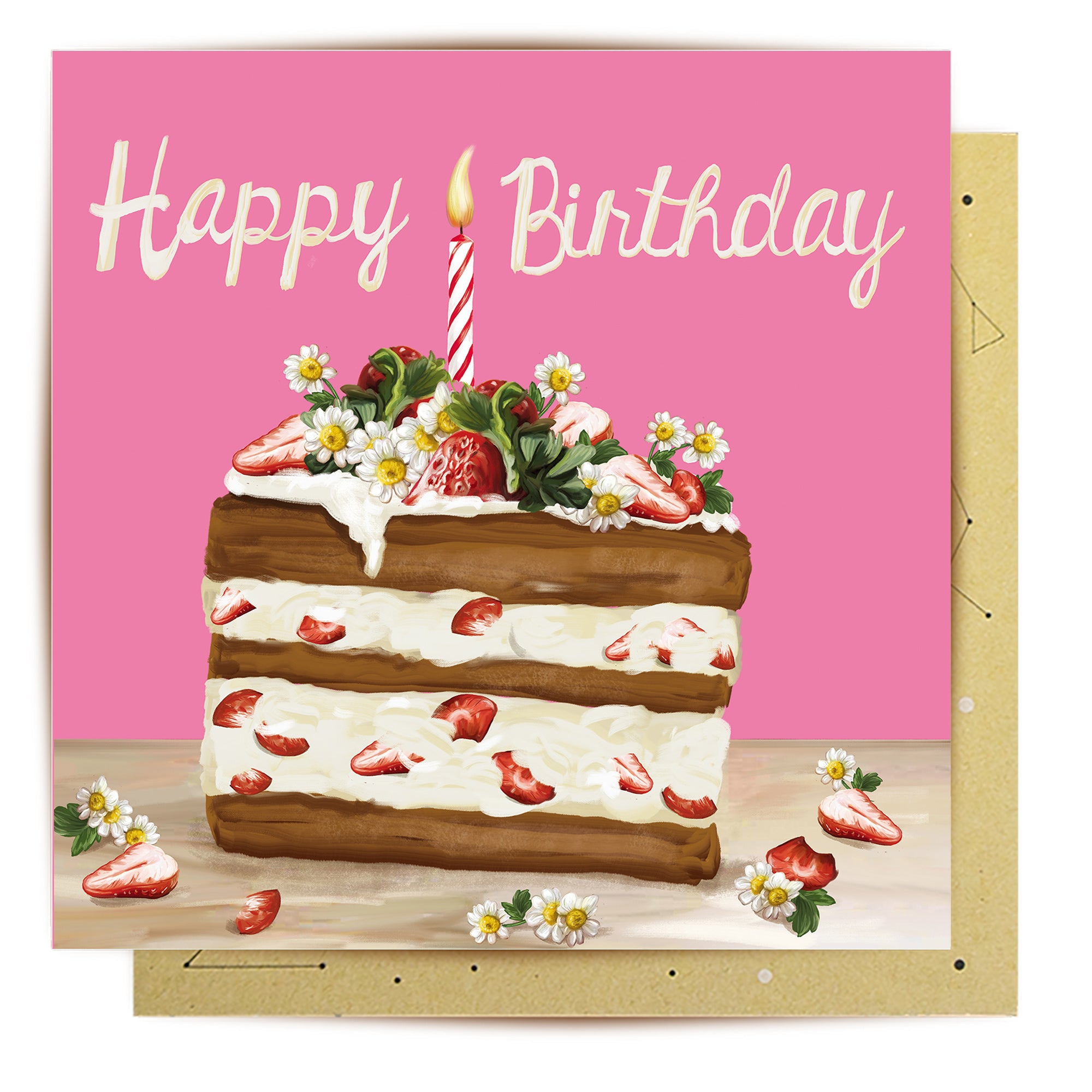 Australian Mini Card Strawberry Cake
