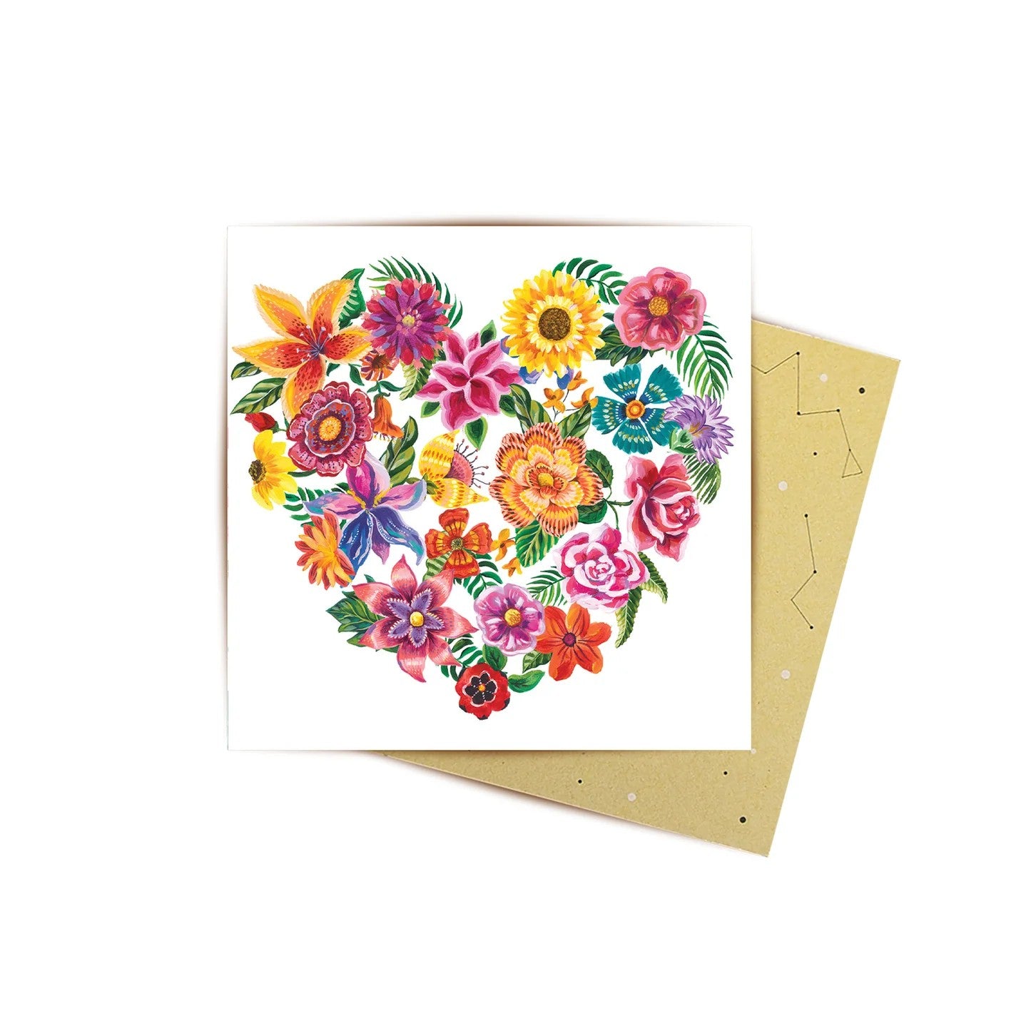 Australian Mini Card Flower Heart