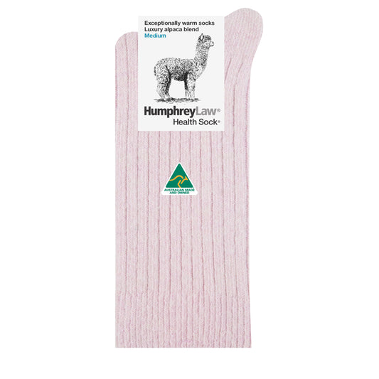 Sock Winter | Alpaca & Wool Humphrey Law | Powder Pink