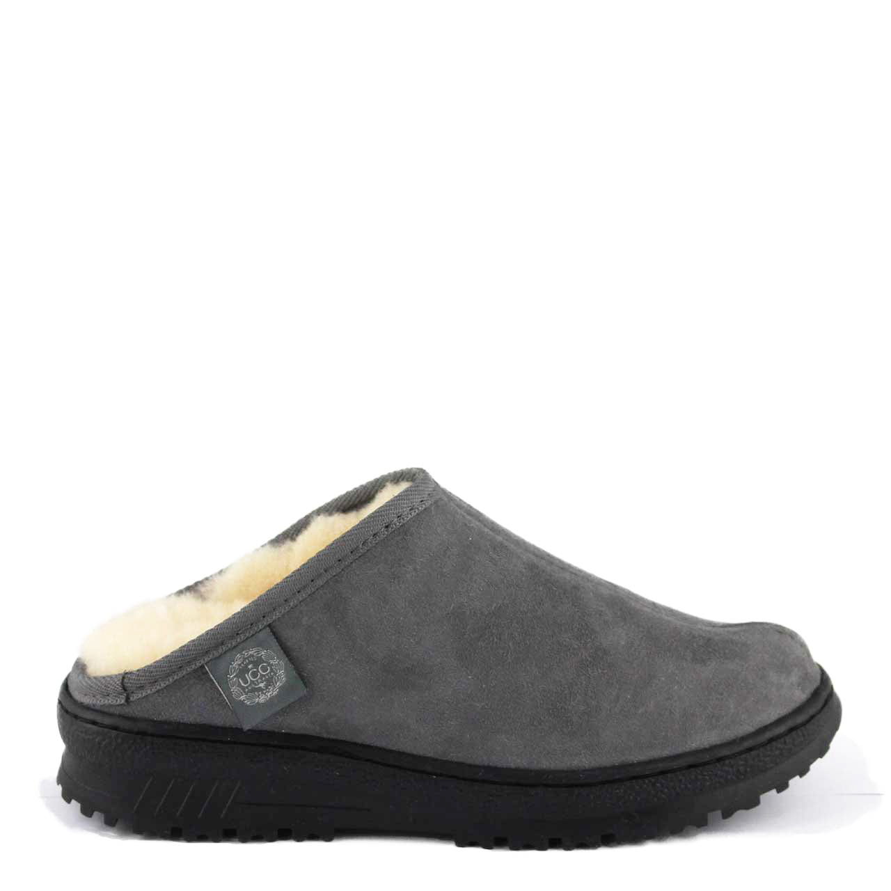 Grey ugg slippers mens best sale