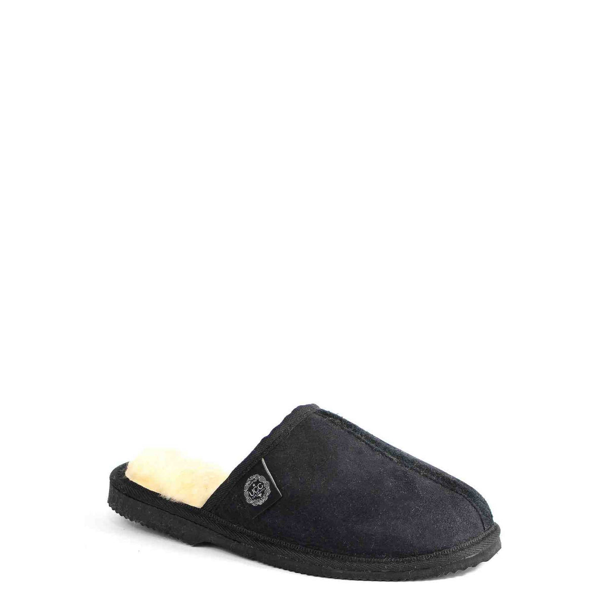 Mens Slippers Ugg Scuffette Slippers Black And Grey Classic Scuff Ian Black  Mens – UGG Australia