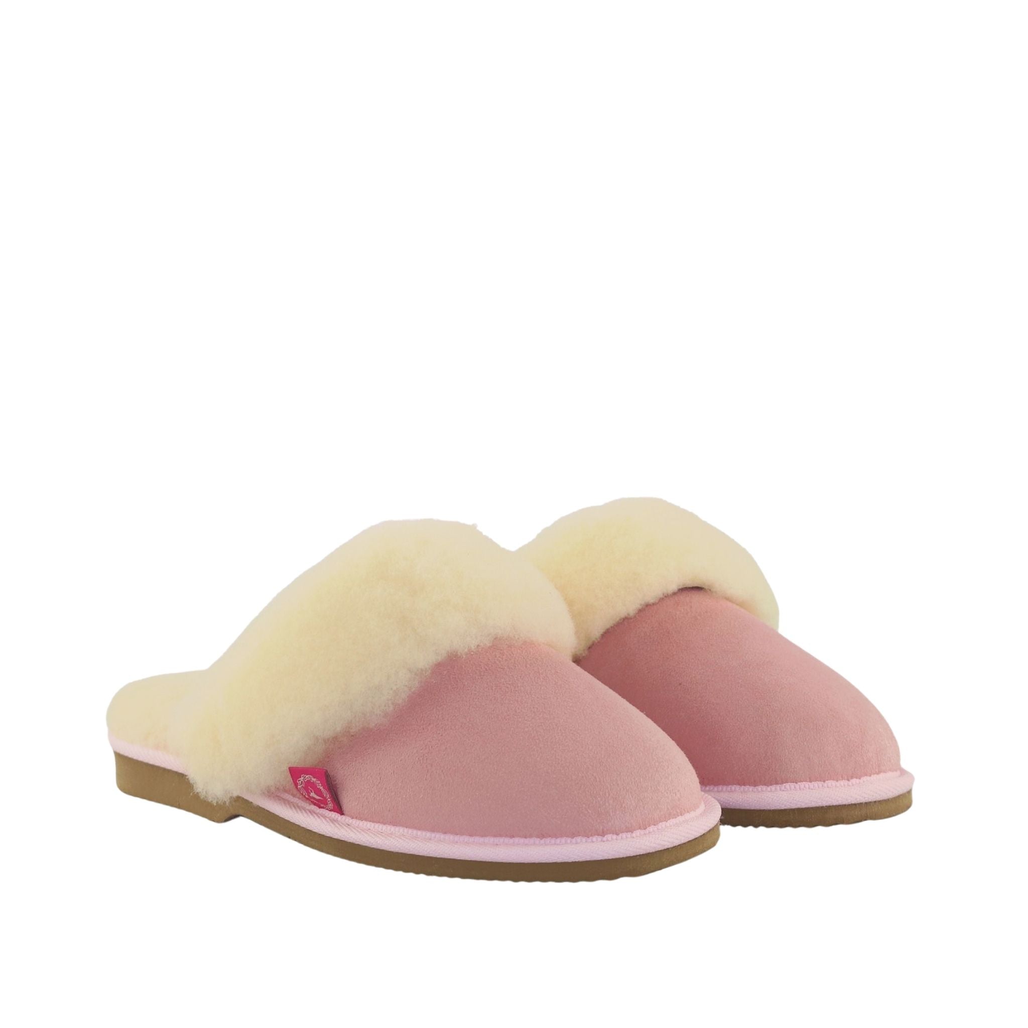 UGG Australia Classic Scuff Ladies Pink Pairs Front Womens Australian Made Sheepskin UGG Slipper