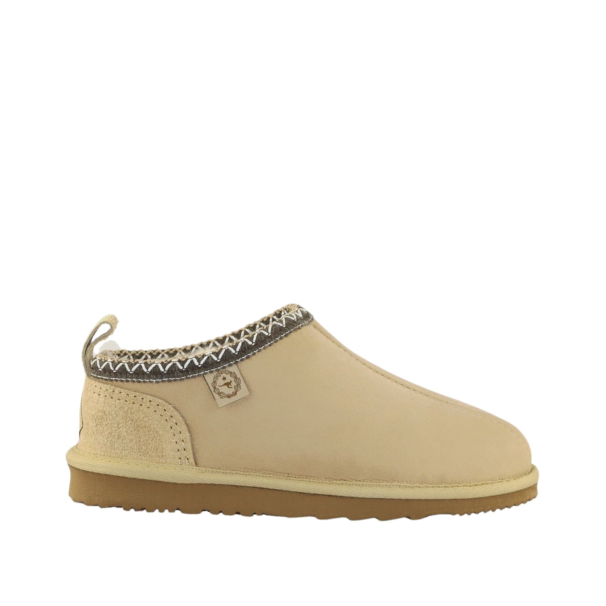 UGG Australia Classic Tasman Tazz Sand Chocolate Side Womens Australian Made Sheepskin UGG Slipper