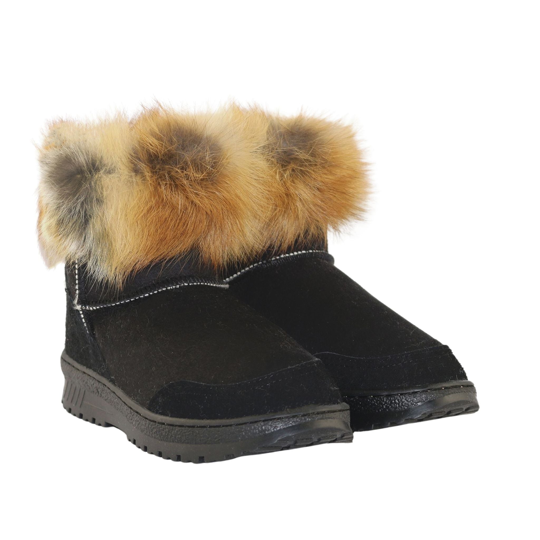 UGG Australia Luxury Bondi Fox Mini Black Red Pairs Front Womens Australian Made Sheepskin UGG Boot
