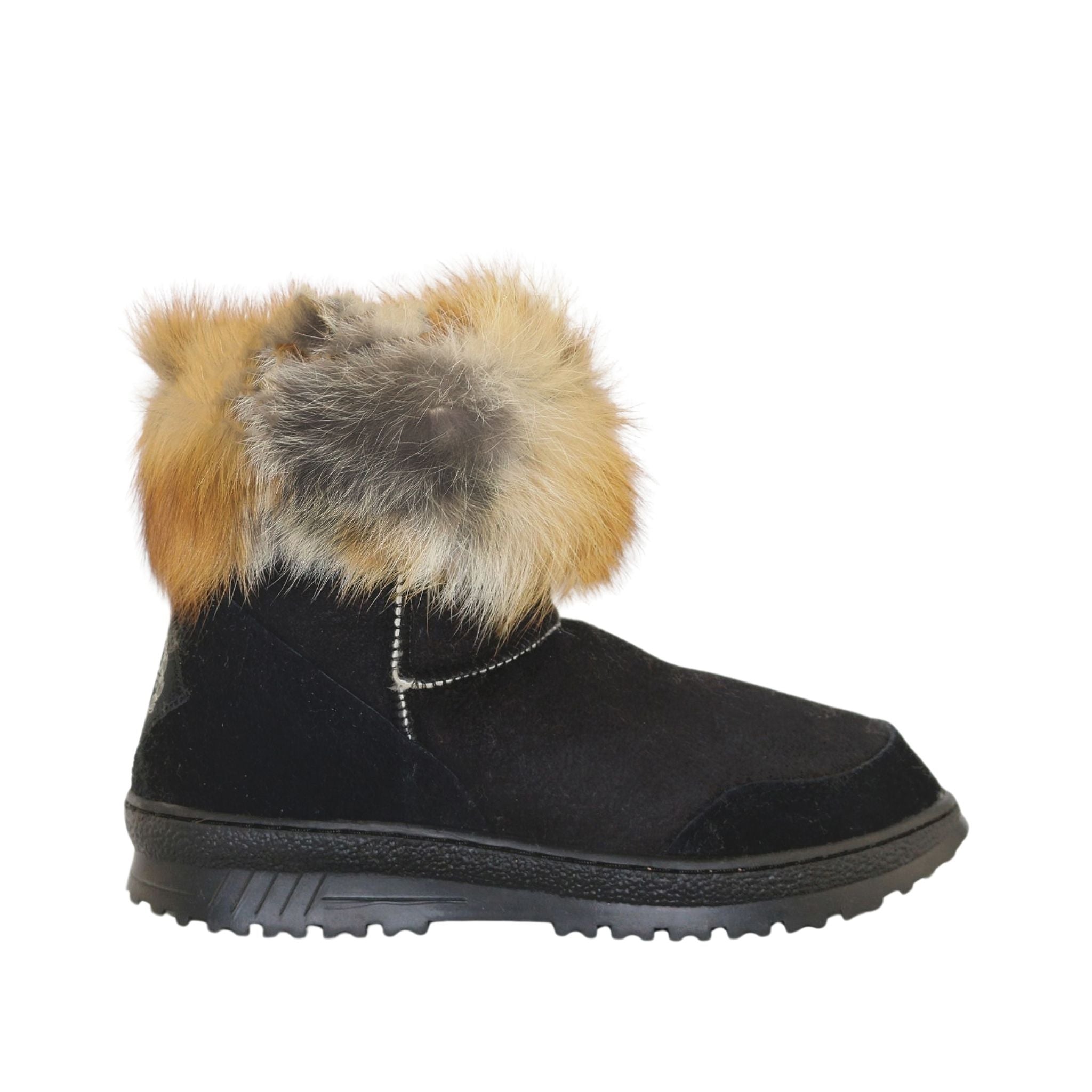 UGG Australia Luxury Bondi Fox Mini Black Red Side Womens Australian Made Sheepskin UGG Boot