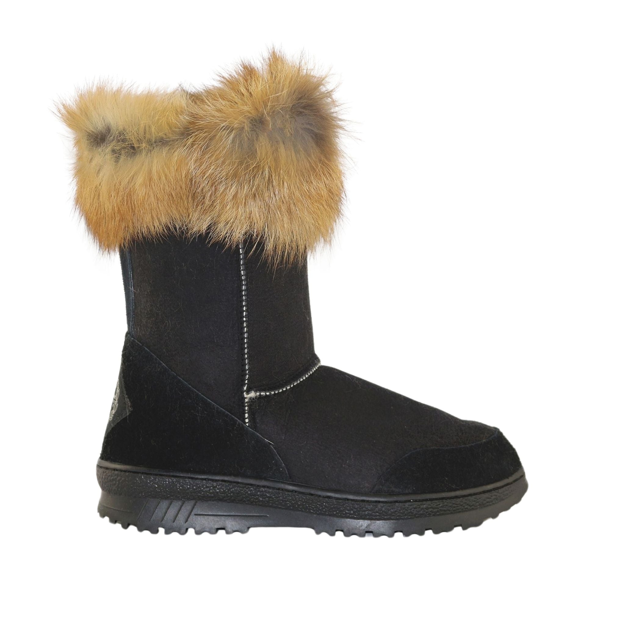 UGG Australia Luxury Bondi Fox Short Black Red Side Womens Australian Made Sheepskin UGG Boot