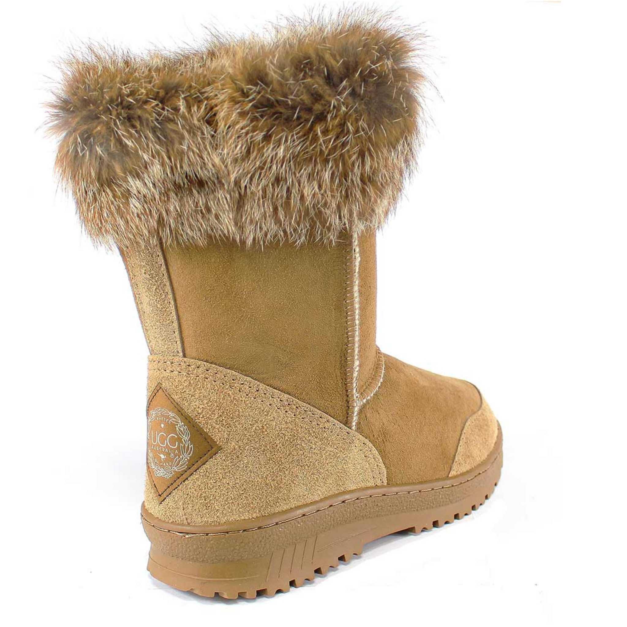UGG Australia Luxury Bondi Fox Short Chestnut Back Twinface Sheepskin Australian Made UGG Boot