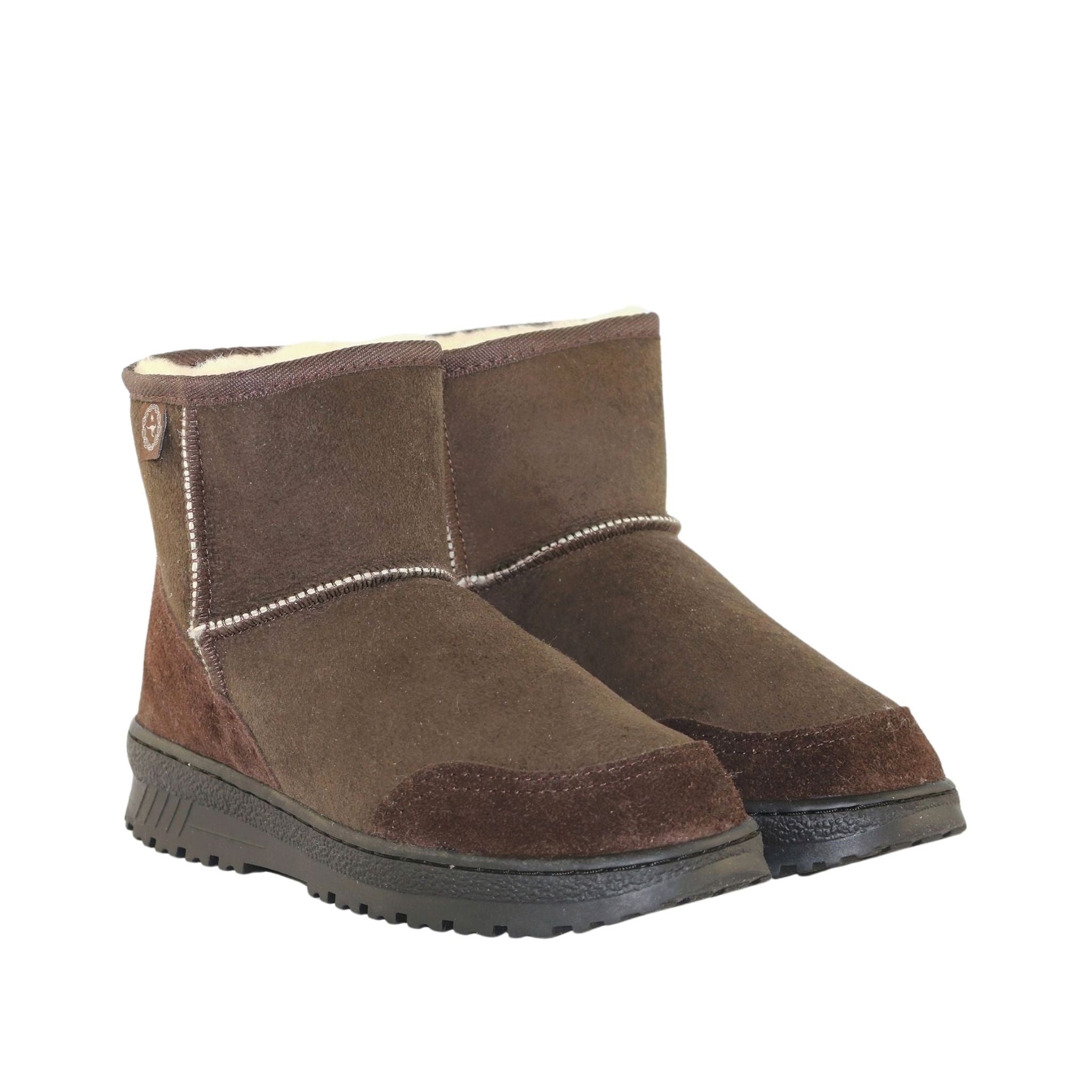 UGG Australia Luxury Bondi Mini Chocolate Pairs Front Womens Australian Made Sheepskin UGG Boot