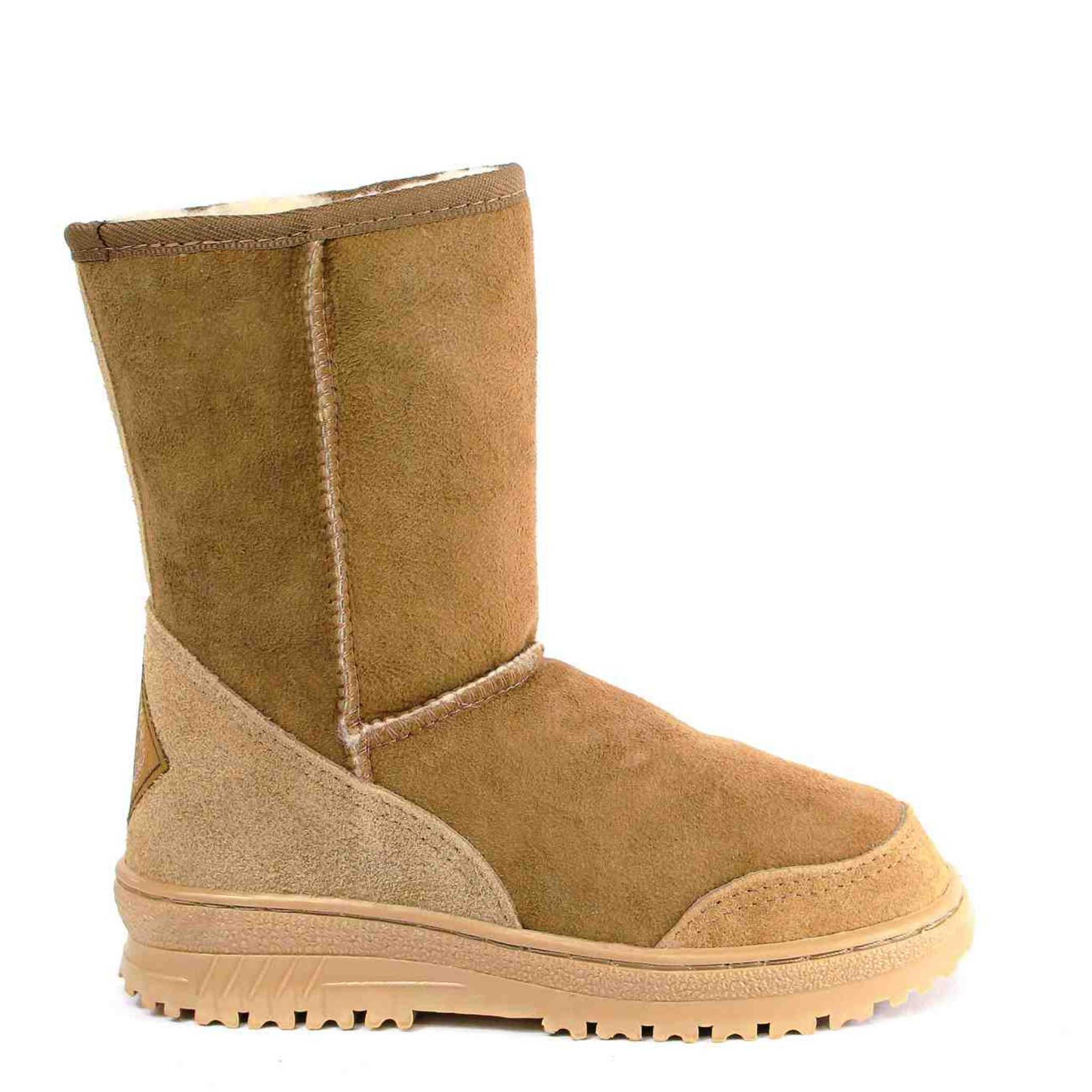 UGG Australia Luxury Bondi Short Chestnut Side Twinface Sheepskin Australian Made UGG Boot