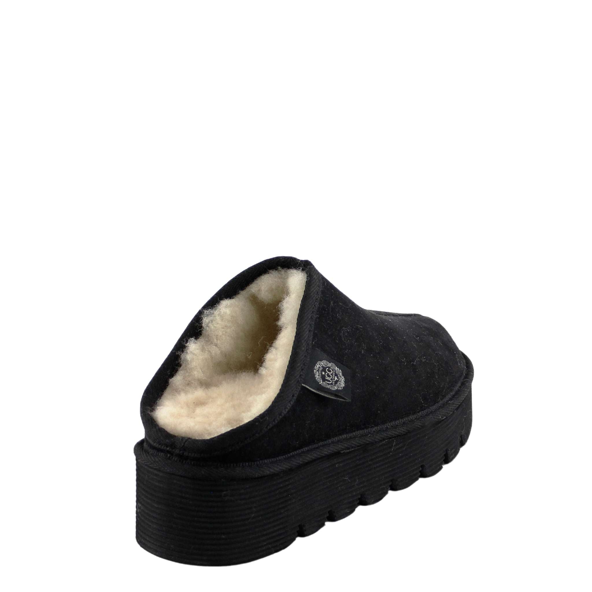 UGG Australia Platform Bobi Black Back Twinface Sheepskin Australian Made UGG Boot