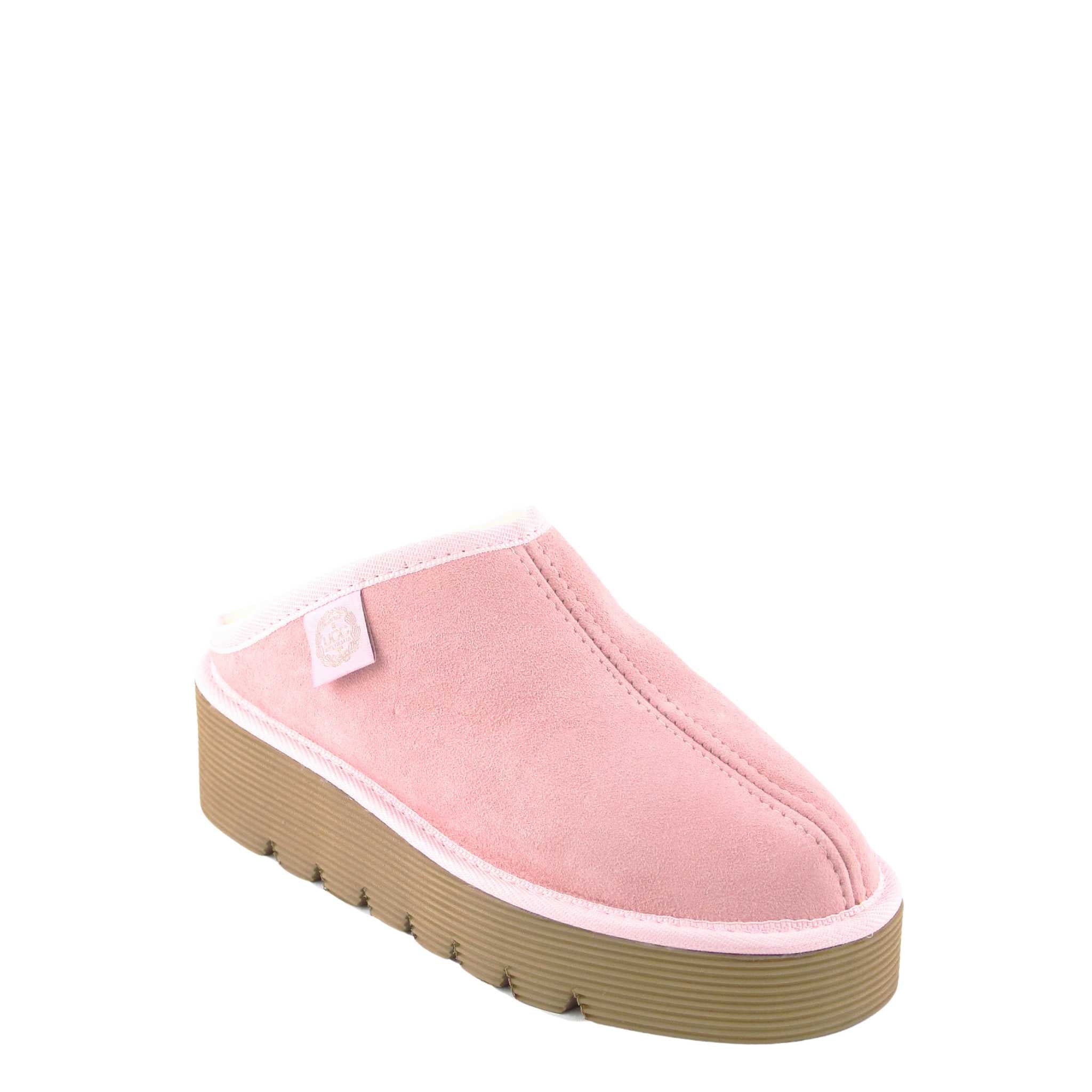UGG Australia Platform Bobi Pink Front Twinface Sheepskin Australian Made UGG Slipper