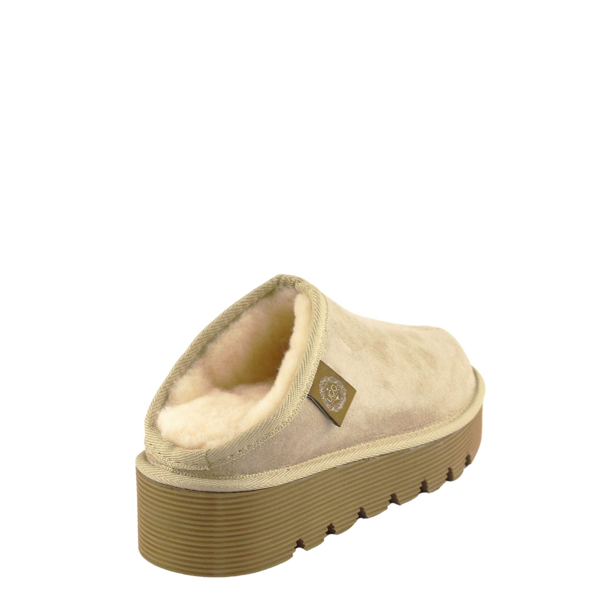 UGG Australia Platform Bobi Sand Back Twinface Sheepskin Australian Made UGG Boot