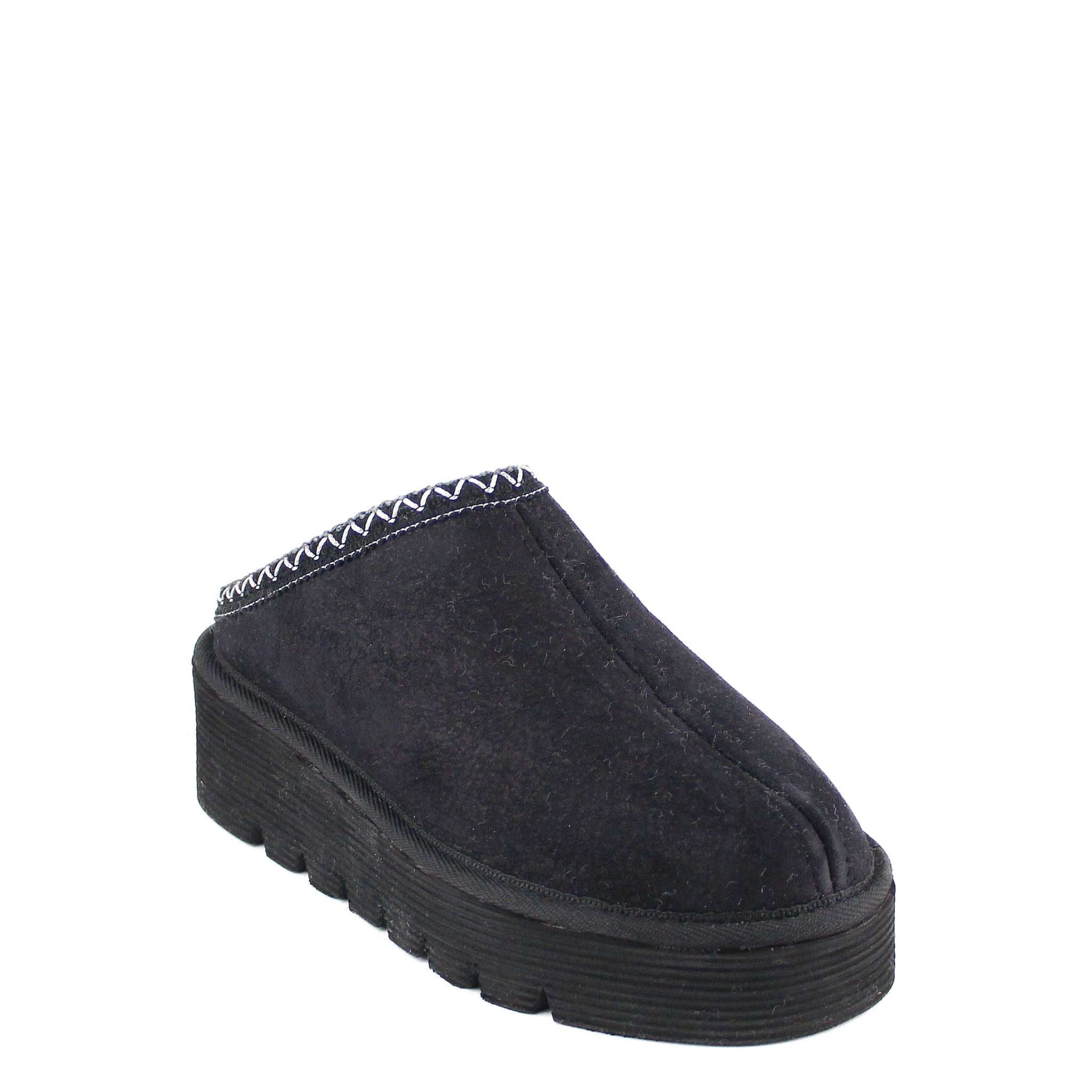 UGG Australia Platform Bobi Tazz Black Black Front Twinface Sheepskin Australian Made UGG Boot