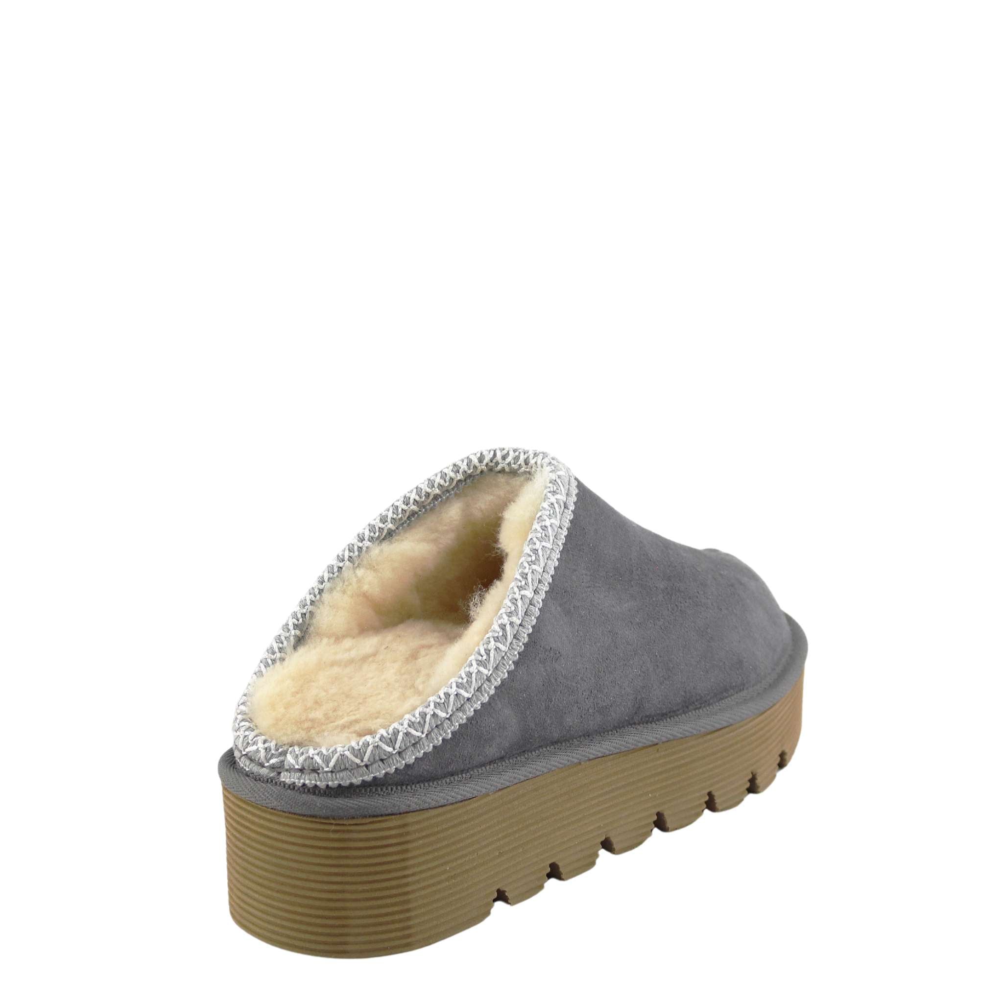 UGG Australia Platform Bobi Tazz Grey Grey Back Twinface Sheepskin Australian Made UGG Boot