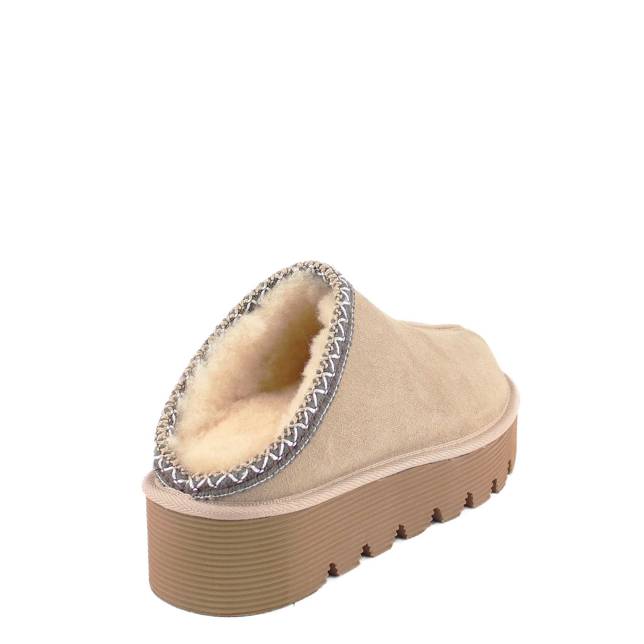 UGG Australia Platform Bobi Tazz Sand Chocolate Back Twinface Sheepskin Australian Made UGG Boot