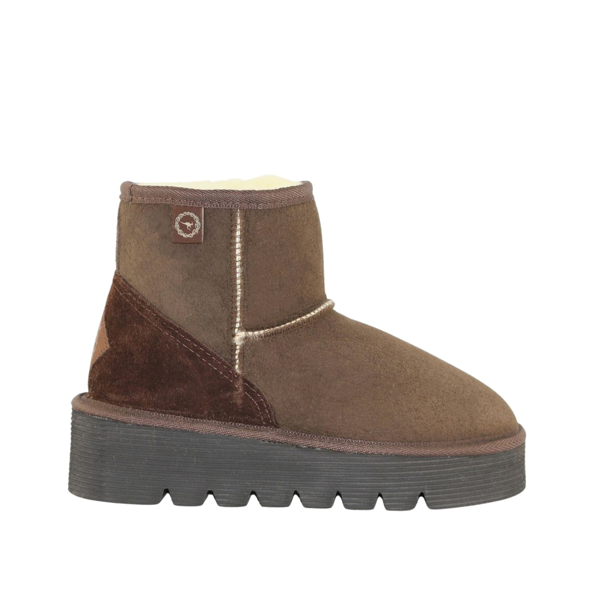 UGG Australia Platform Mini Chocolate Side Womens Australian Made Sheepskin UGG Boot