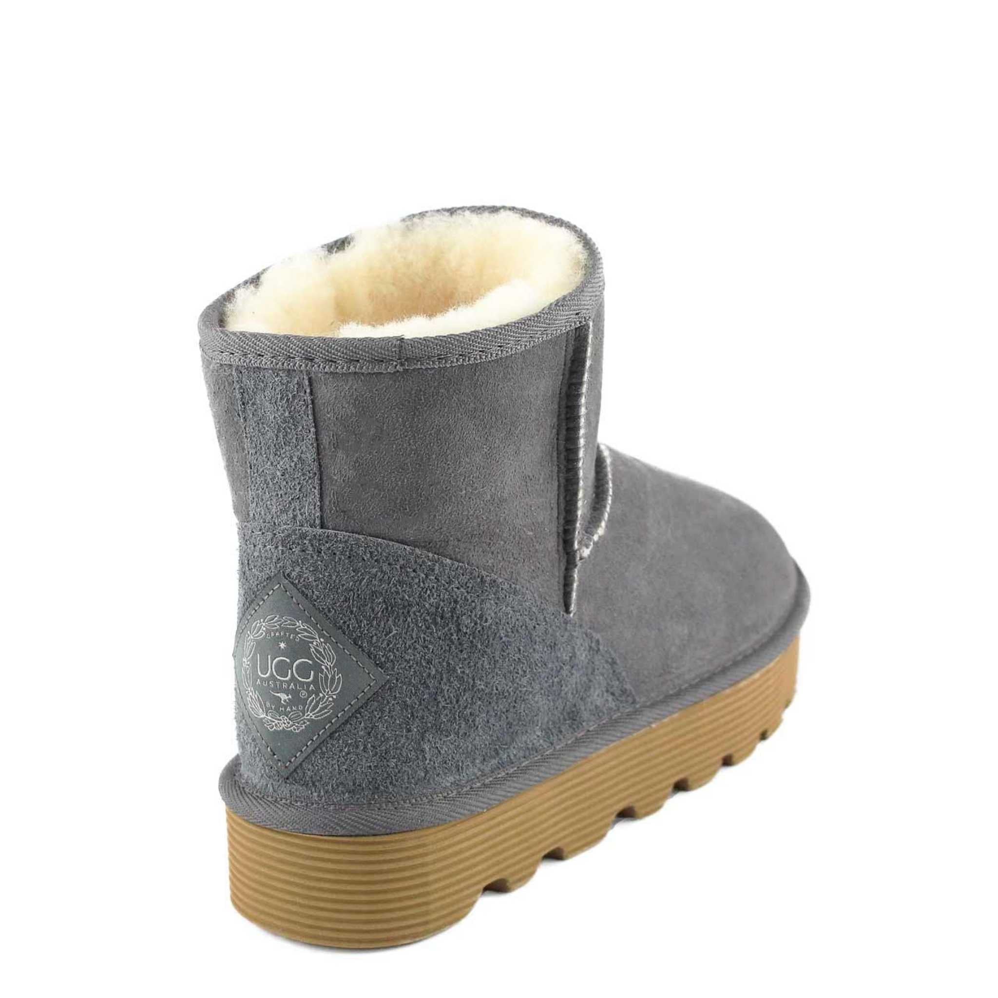 UGG Australia Platform Mini Grey Back Twinface Sheepskin Australian Made UGG Boot