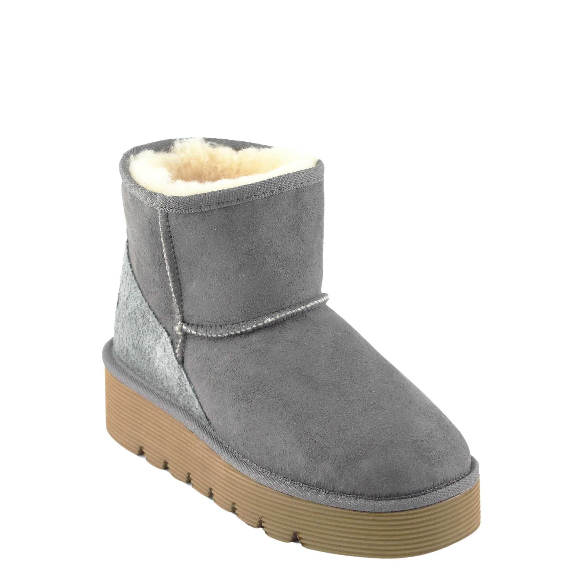 UGG Australia Platform Mini Grey Front Twinface Sheepskin Australian Made UGG Boot