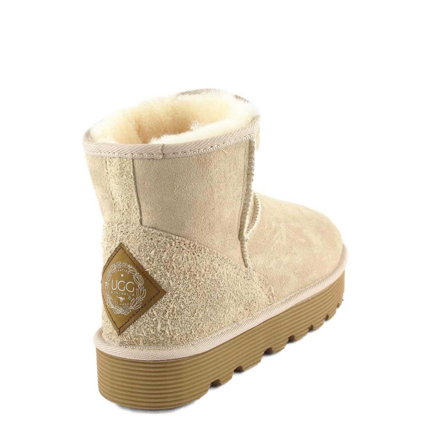 UGG Australia Platform Mini Sand Back Twinface Sheepskin Australian Made UGG Boot