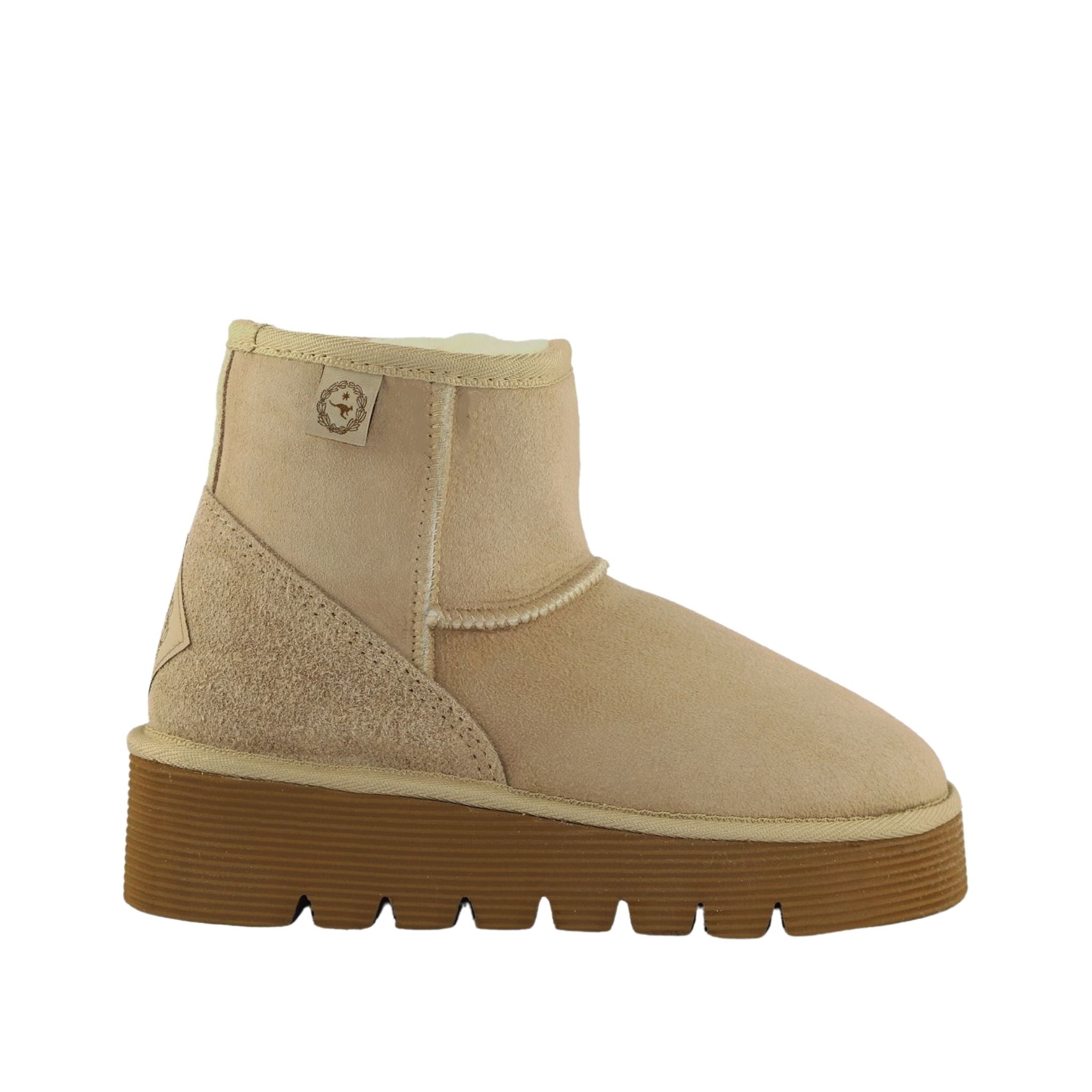 UGG Australia Platform Mini Sand Side Womens Australian Made Sheepskin UGG Boot