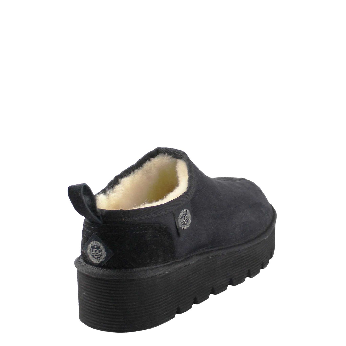 UGG Australia Platform Tasman Black Back Twinface Sheepskin Australian Made UGG Boot