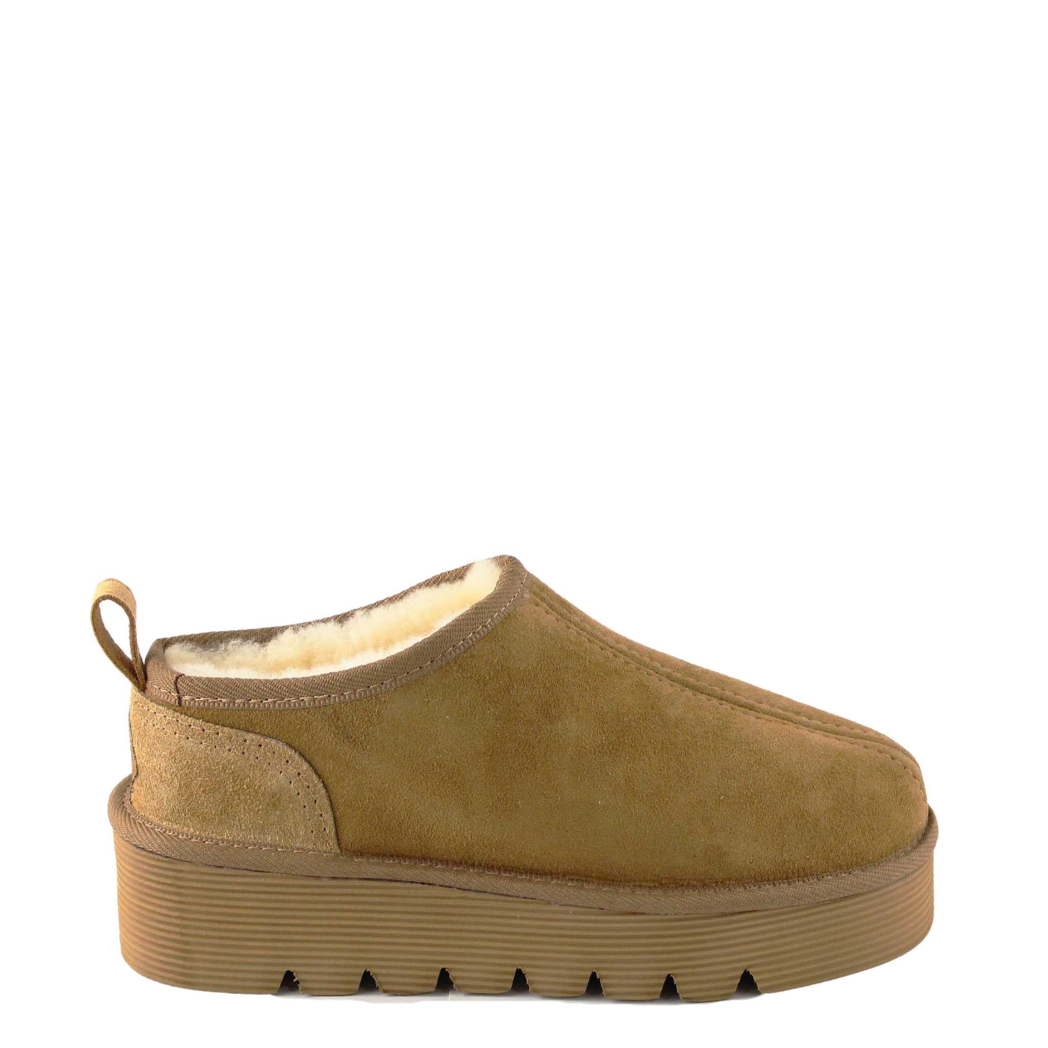 UGG Australia Platform Tasman Chestnut Side Twinface Sheepskin Australian Made UGG Boot
