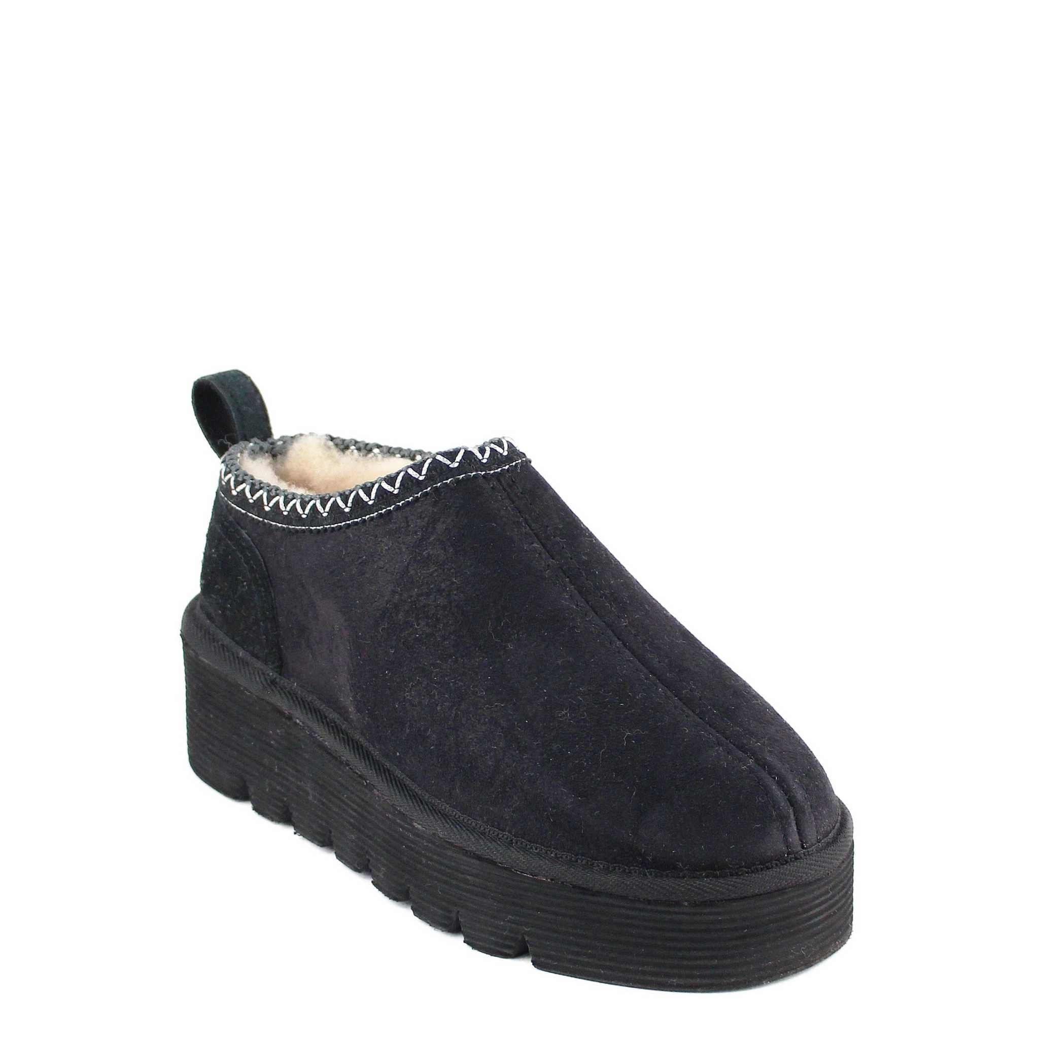 UGG Australia Platform Tasman Tazz Black Black Front Twinface Sheepskin Australian Made UGG Boot