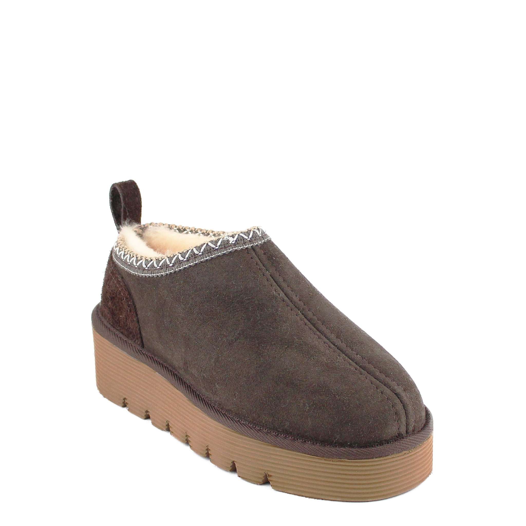 UGG Australia Platform Tasman Tazz Chocolate Chocolate Front Twinface Sheepskin Australian Made UGG Boot