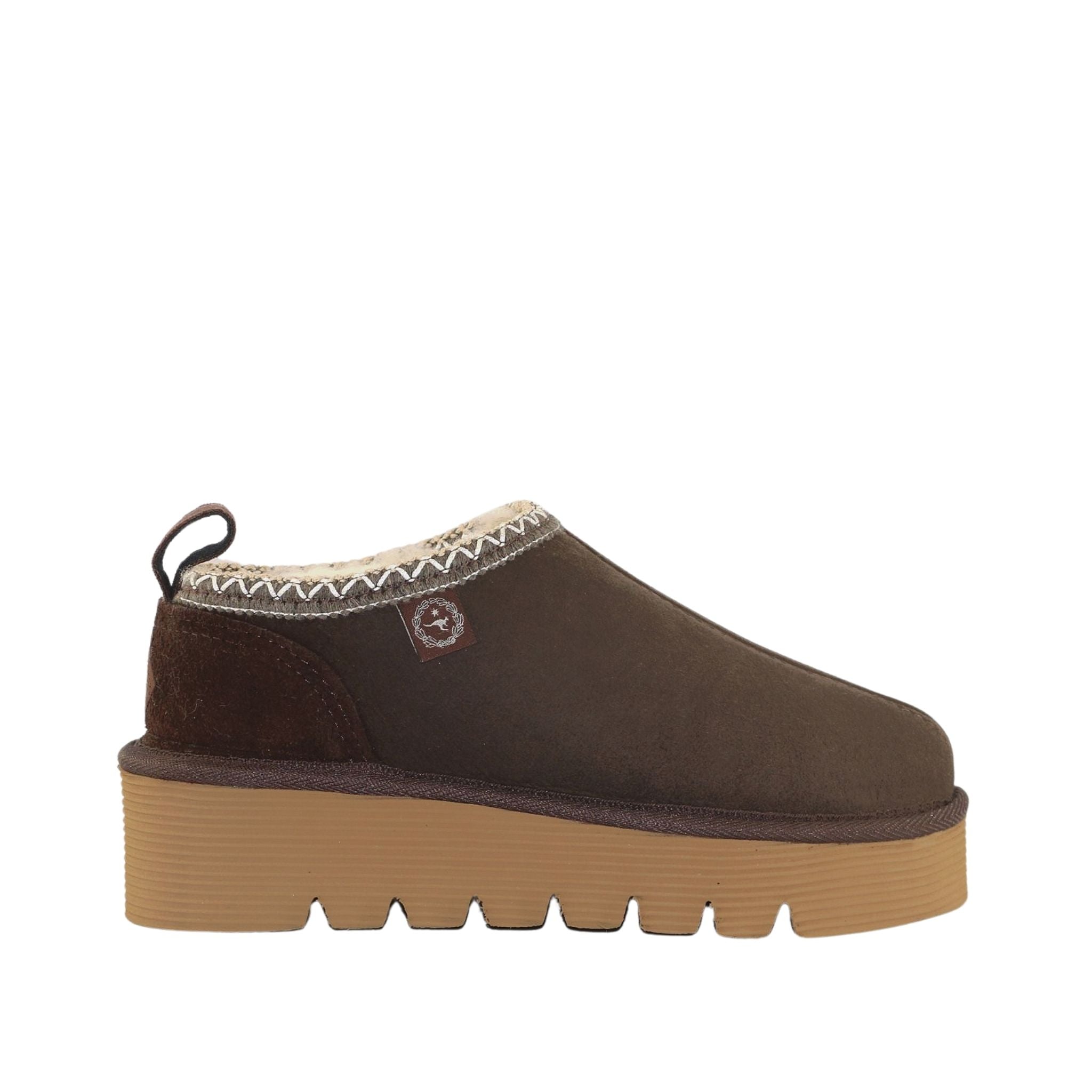 UGG Australia Platform Tasman Tazz Chocolate Chocolate Side Womens Australian Made Sheepskin UGG Boot
