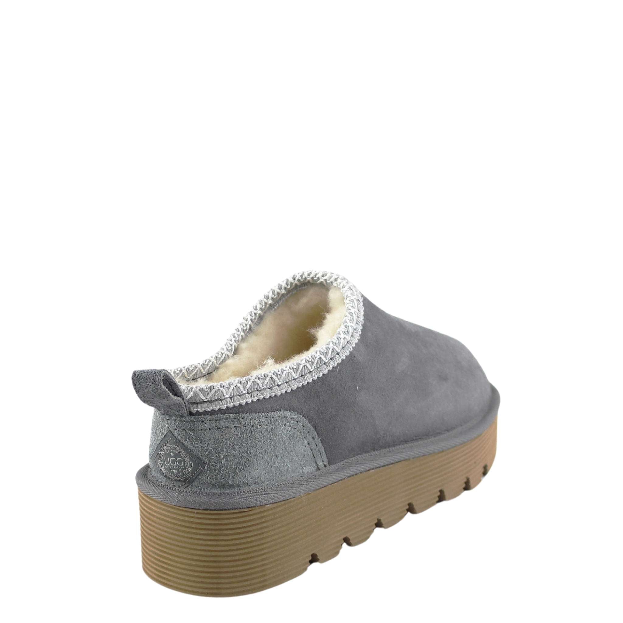 UGG Australia Platform Tasman Tazz Grey Grey Back Twinface Sheepskin Australian Made UGG Boot