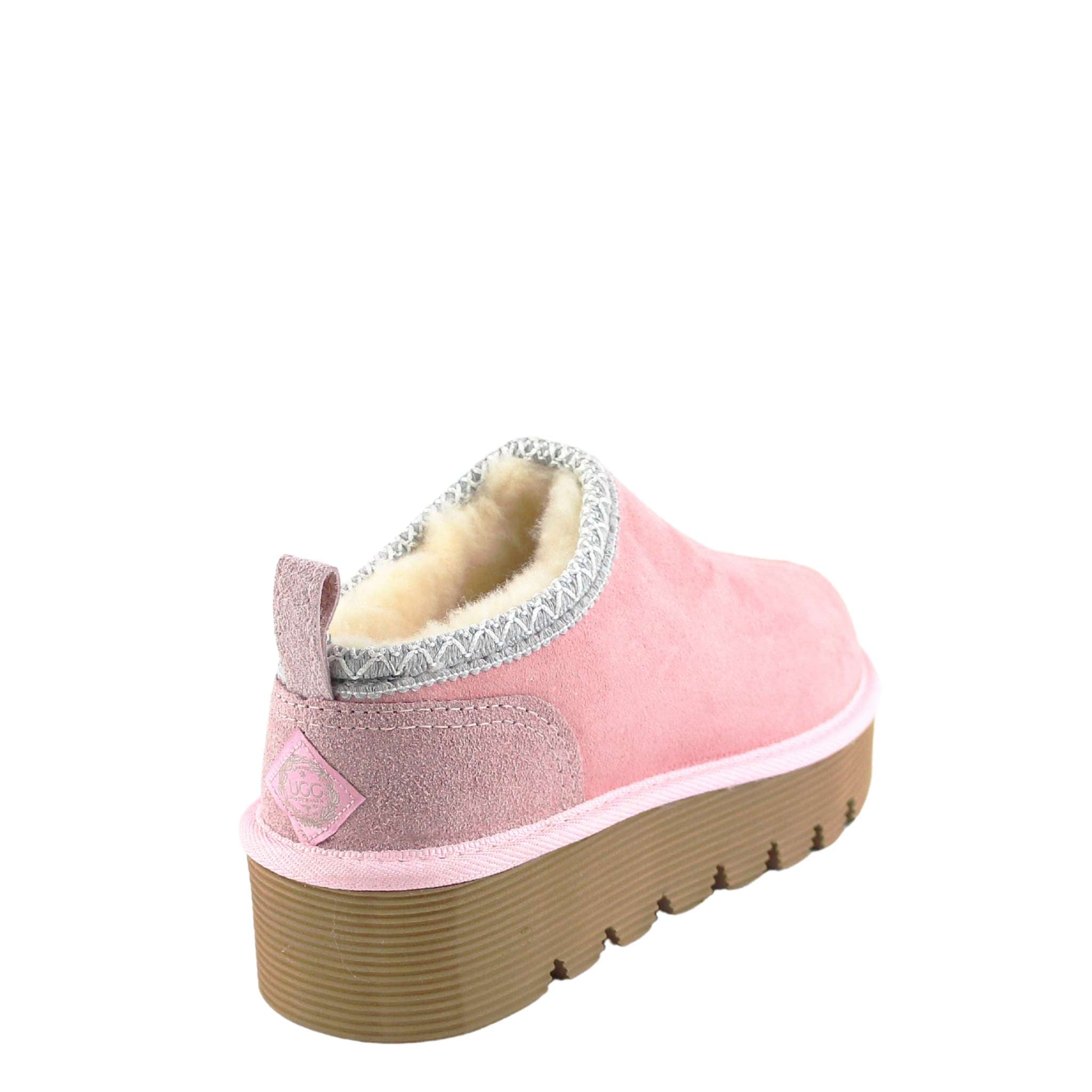 UGG Australia Platform Tasman Tazz Pink Grey Back Twinface Sheepskin Australian Made UGG Boot