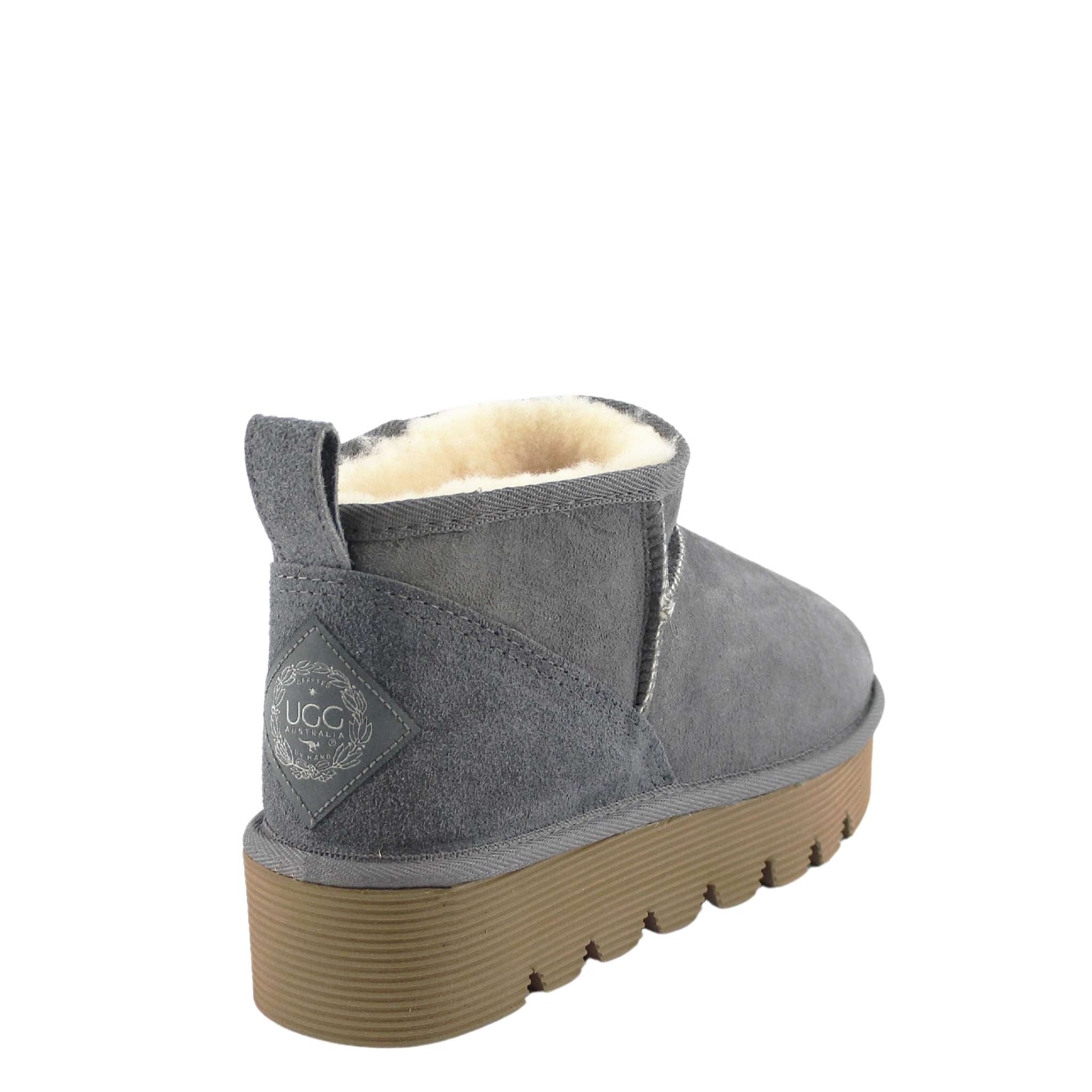 UGG Australia Platform Ultra Grey Back Twinface Sheepskin Australian Made UGG Boot