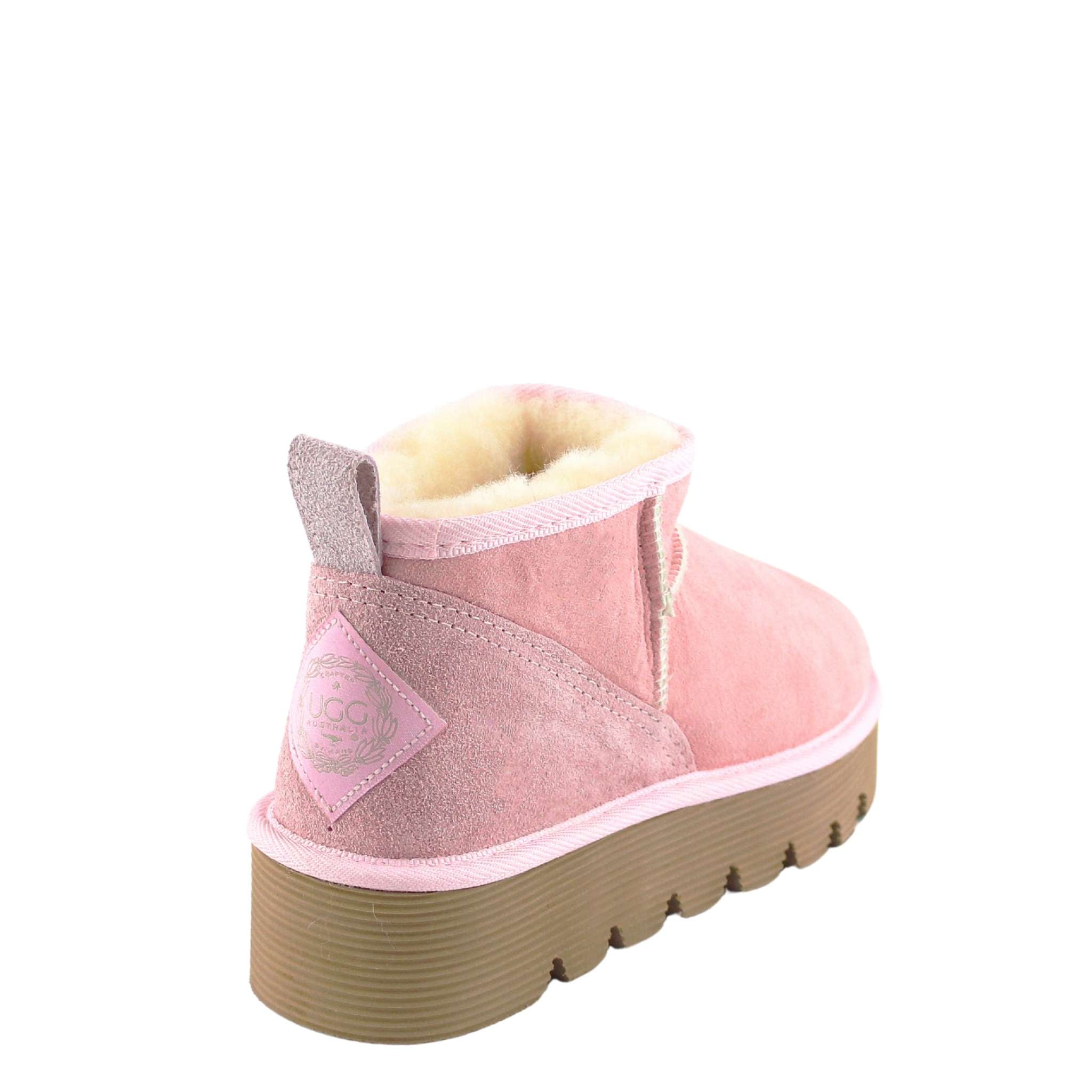 UGG Australia Platform Ultra Pink Back Twinface Sheepskin Australian Made UGG Boot