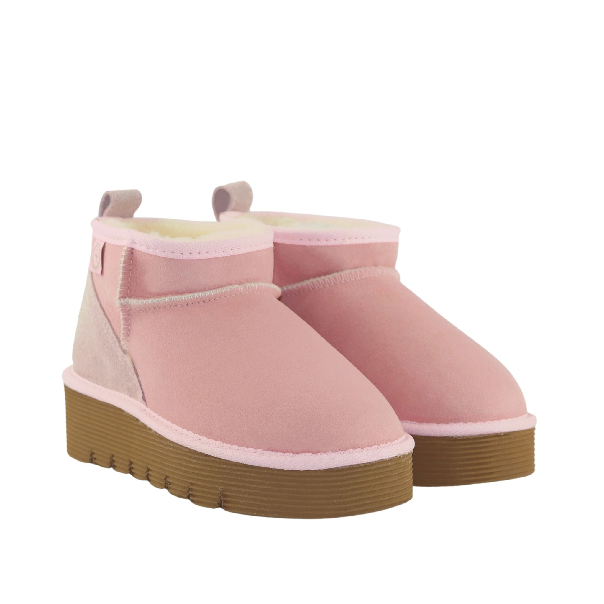 UGG Australia Platform Ultra Pink Pairs Front Womens Australian Made Sheepskin UGG Boot