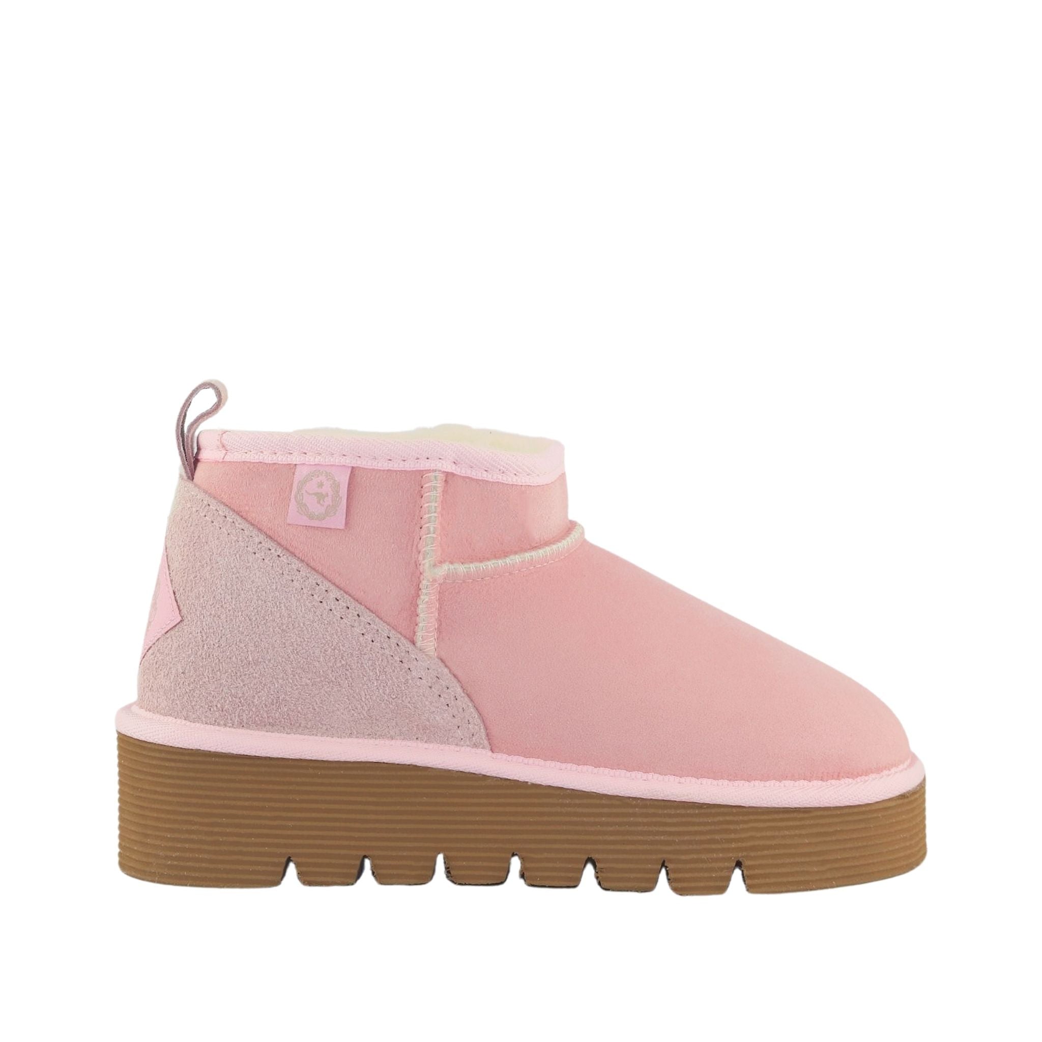 UGG Australia Platform Ultra Pink Side Womens Australian Made Sheepskin UGG Boot