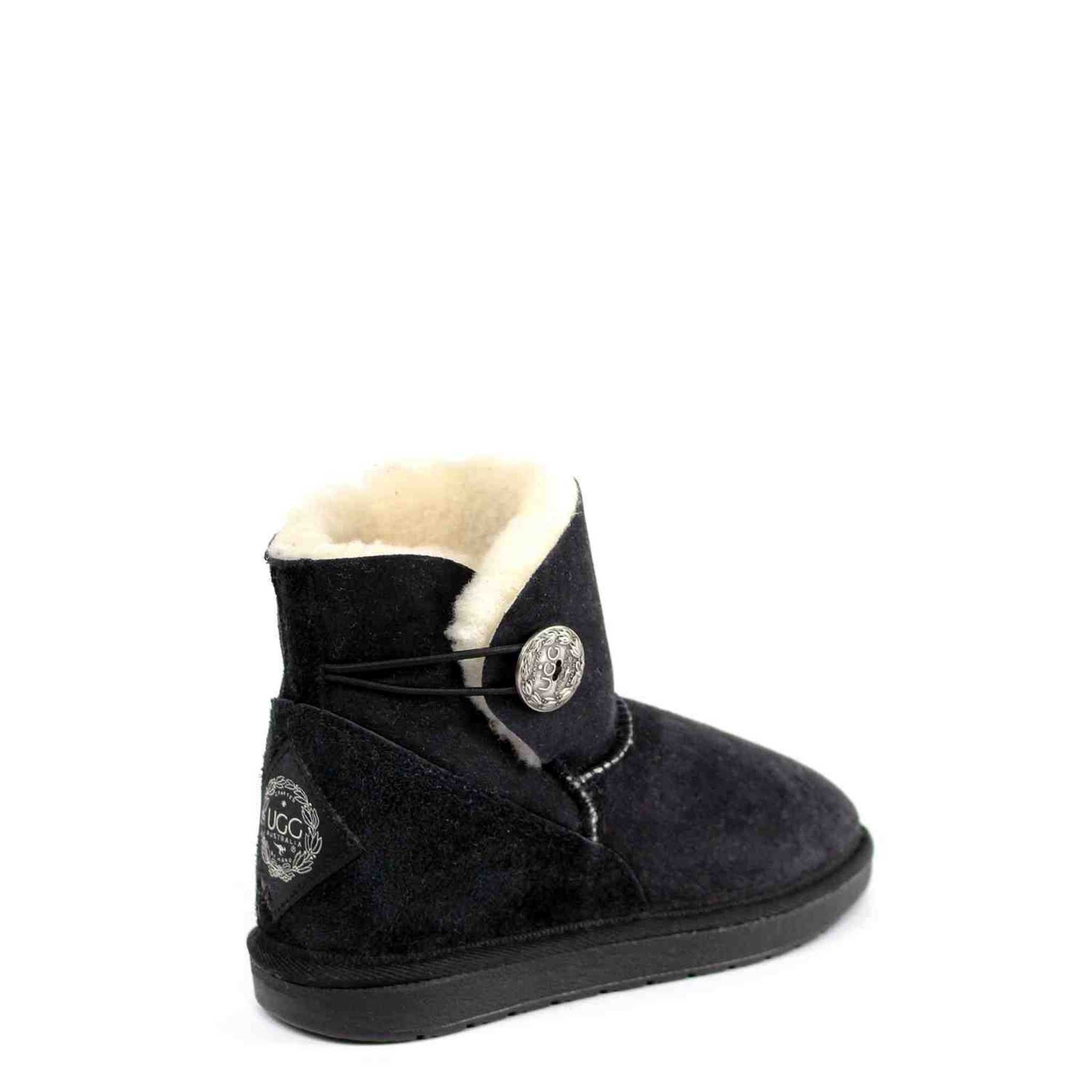 UGG Australia Premium Brighton Mini Black Back Twinface Sheepskin Australian Made UGG Boot