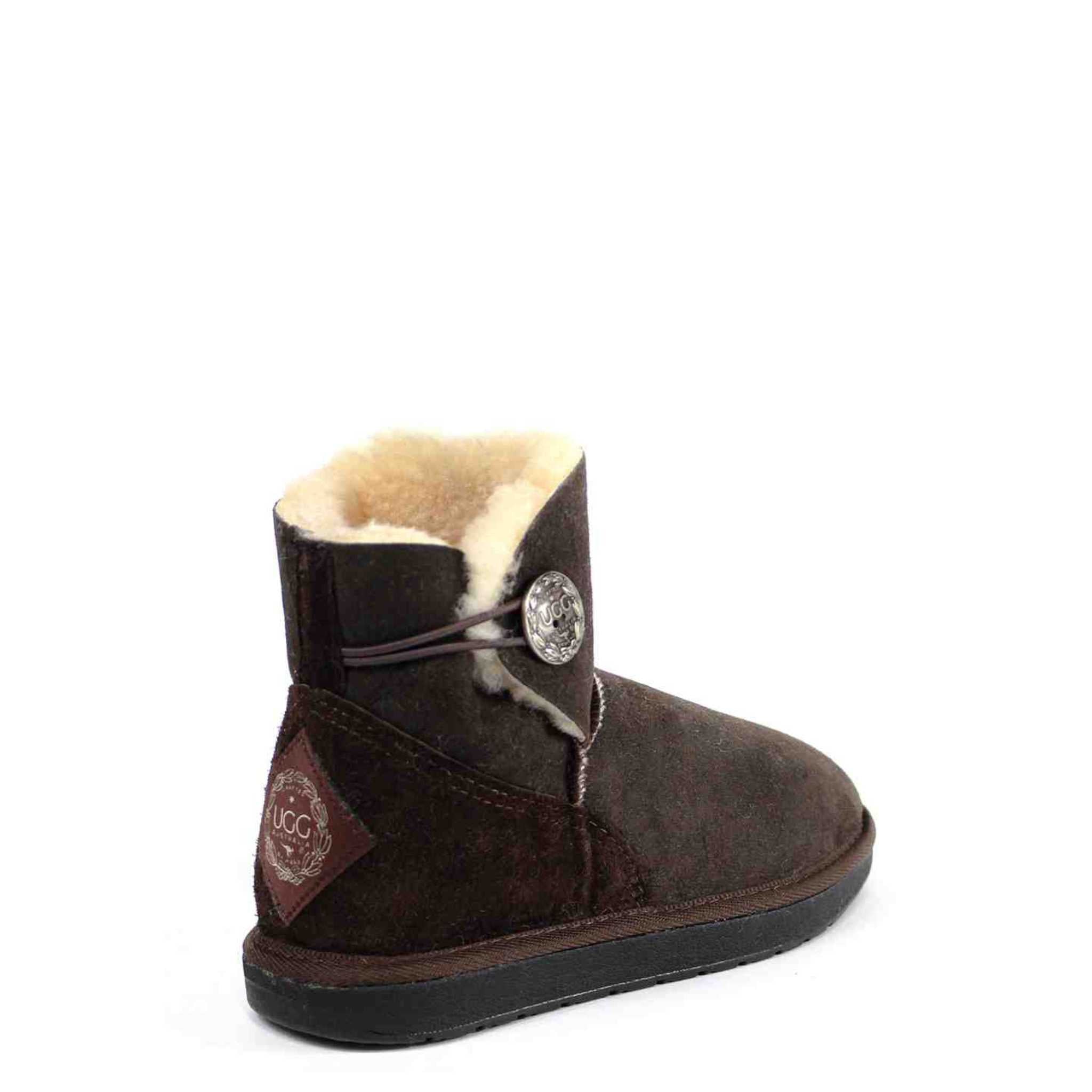 UGG Australia Premium Brighton Mini Chocolate Back Twinface Sheepskin Australian Made UGG Boot