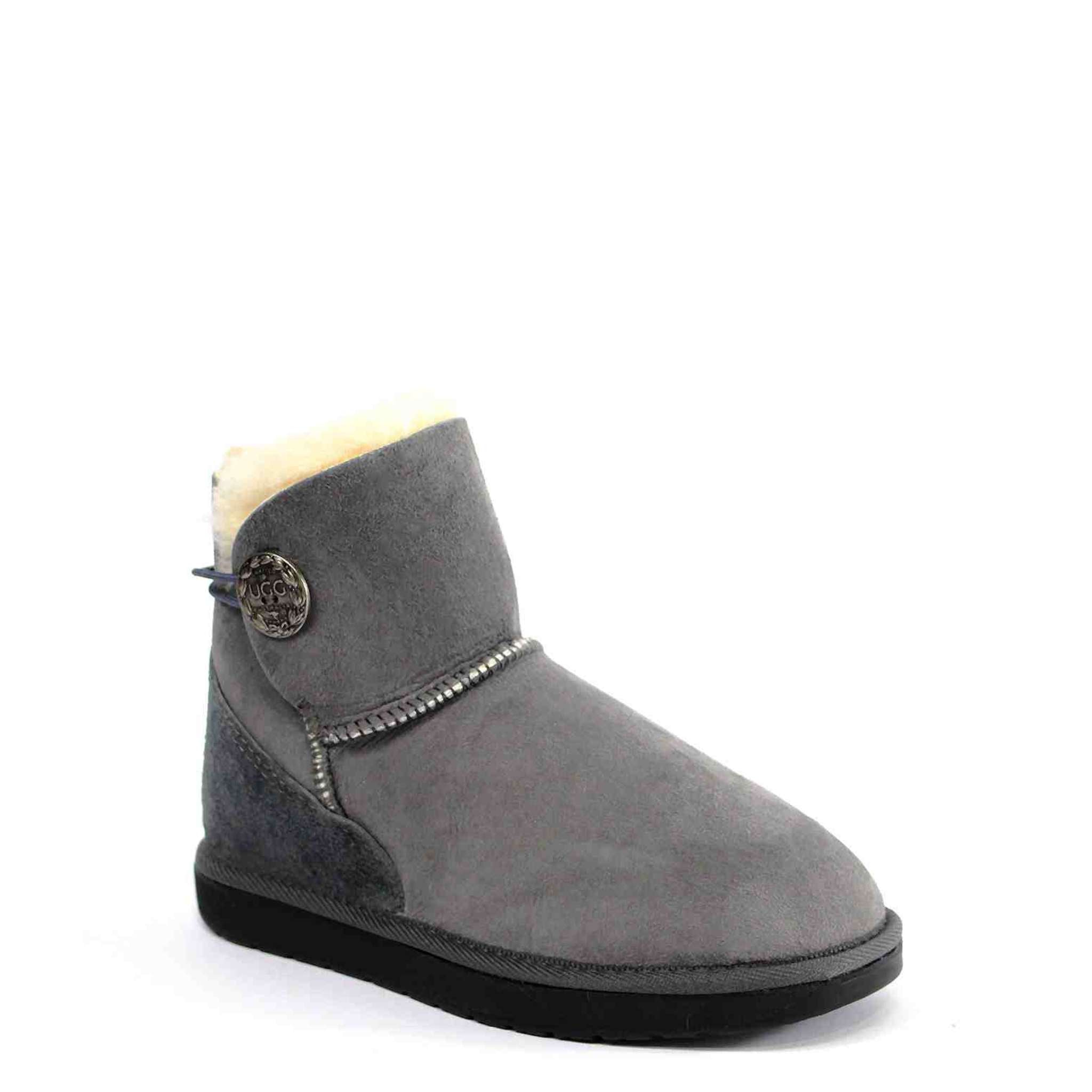 UGG Australia Premium Brighton Mini Grey Front Twinface Sheepskin Australian Made UGG Boot