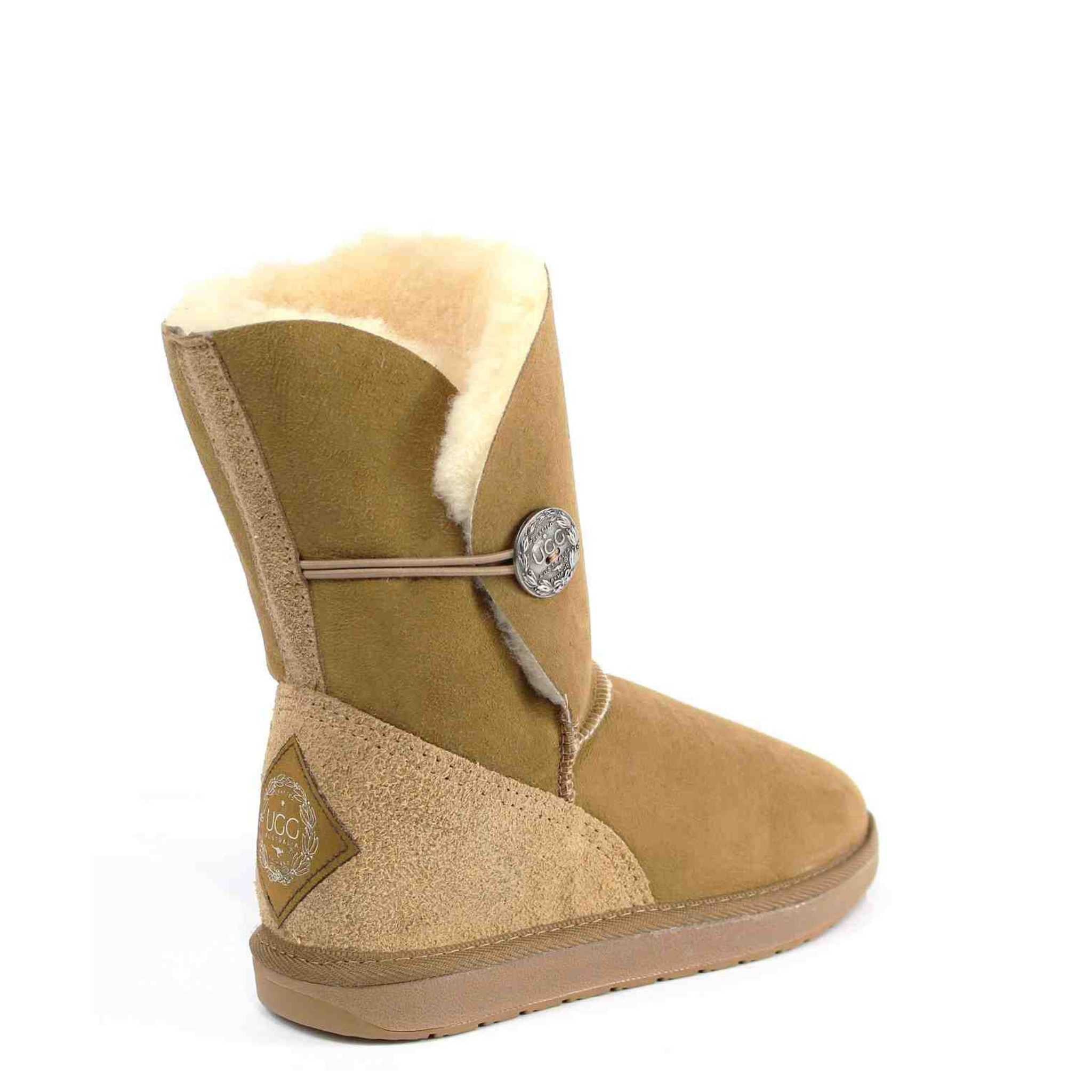 UGG Australia Premium Brighton Short Chestnut Back Twinface Sheepskin Australian Made UGG Boot