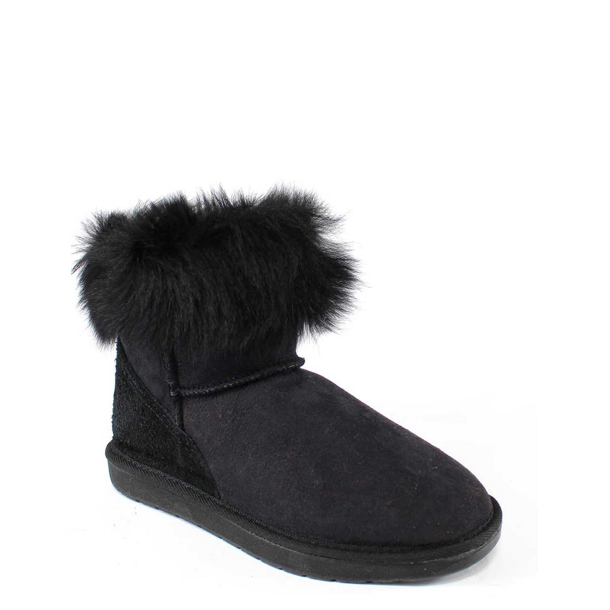 UGG Australia Premium Lux Mini Black Front Twinface Sheepskin Australian Made UGG Boot