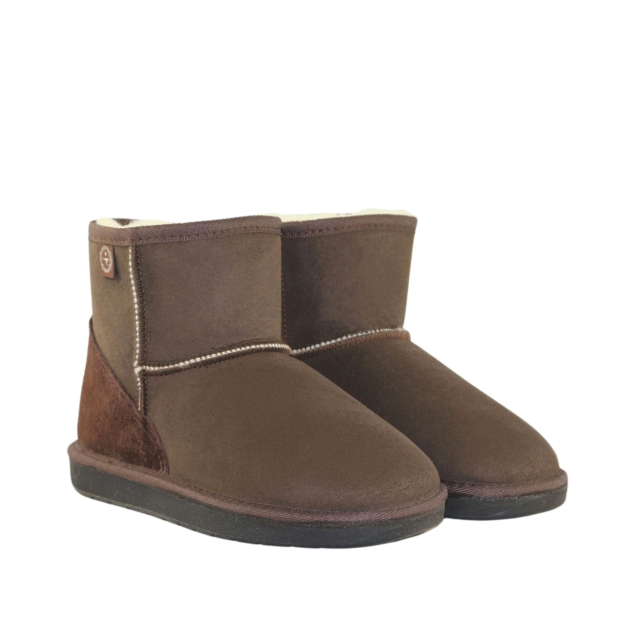 UGG Australia Premium Mini Chocolate Pairs Front Womens Australian Made Sheepskin UGG Boot