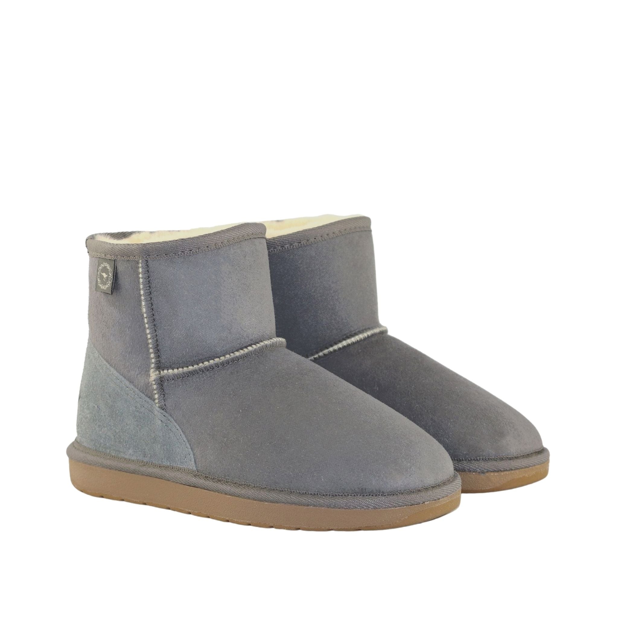 UGG Australia Premium Mini Grey Pairs Front Womens Australian Made Sheepskin UGG Boot