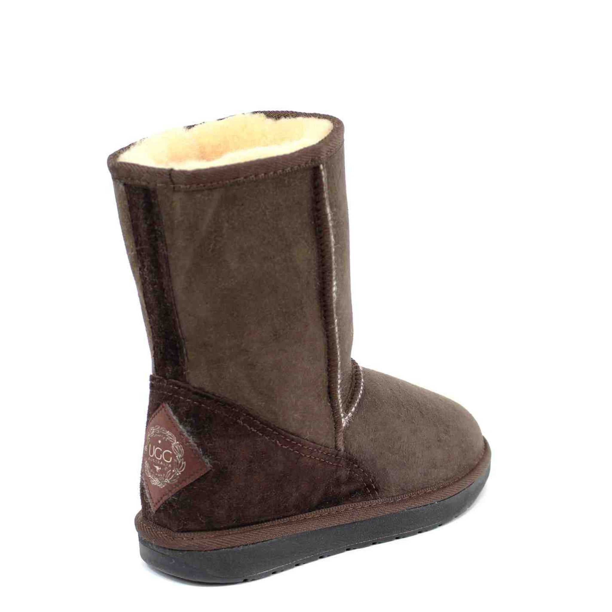 UGG Australia Premium Short Chocolate Back Twinface Sheepskin Australian Made UGG Boot