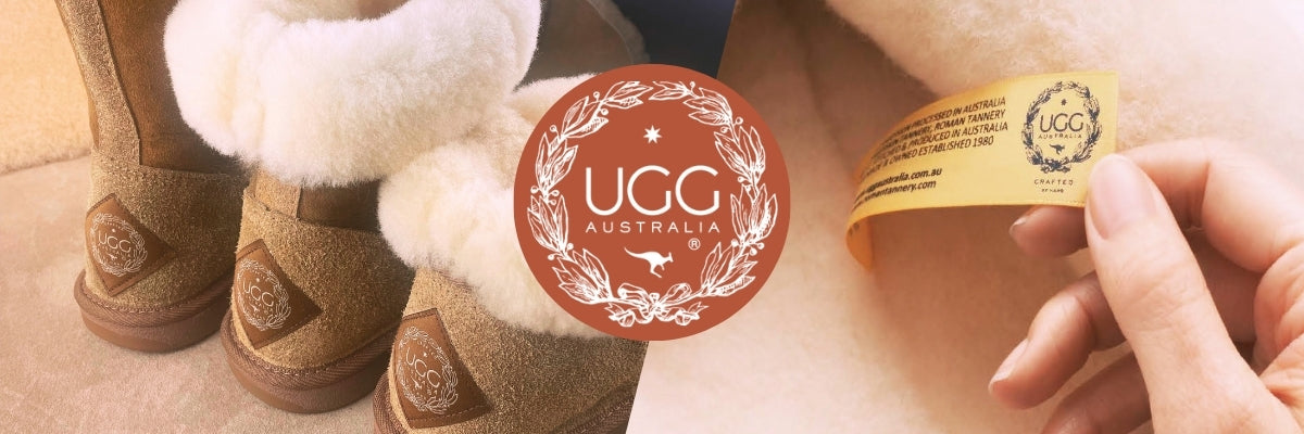 Ugg heel counter and golden tag